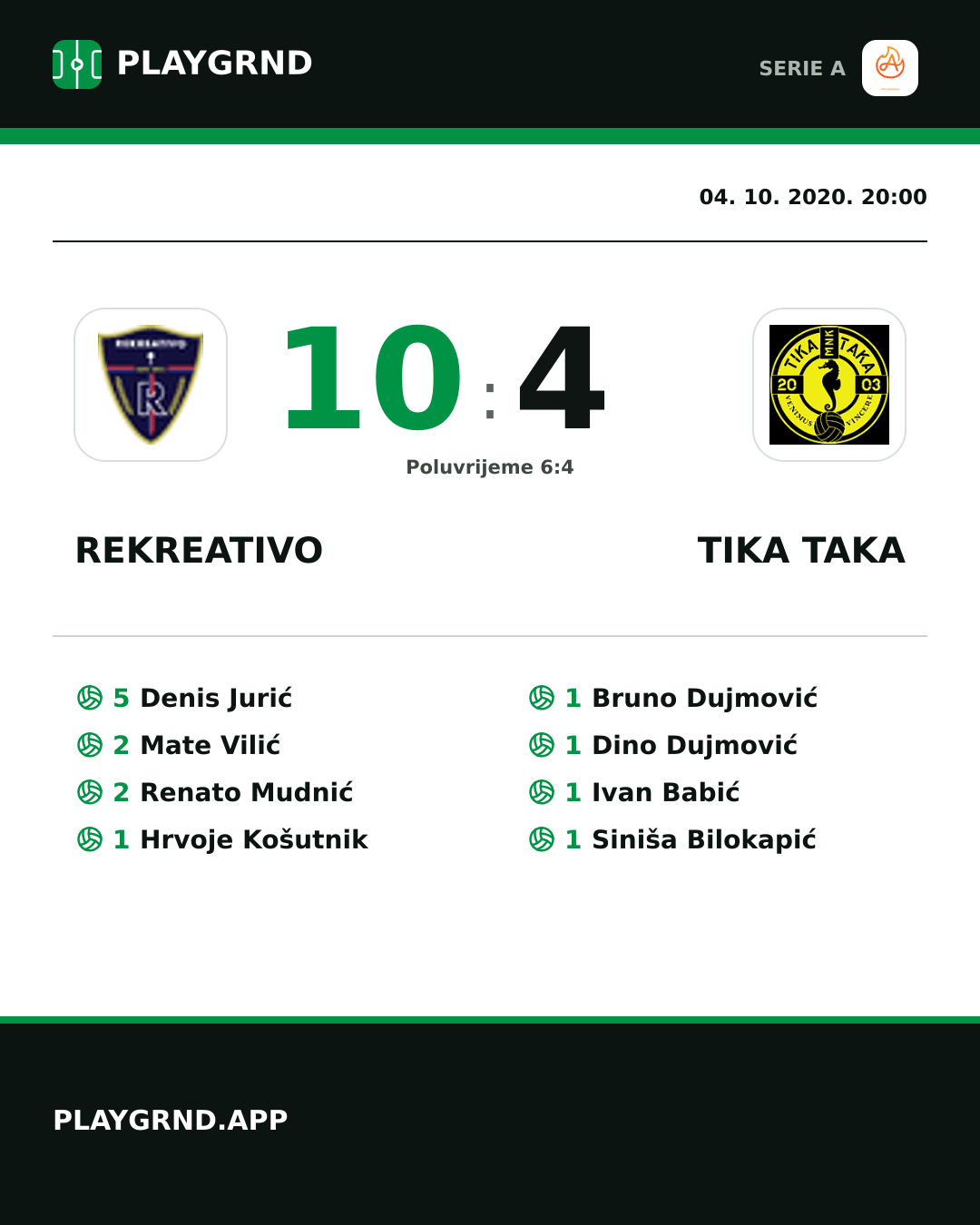 Instagram slika: Rekreativo 10:4 Tika Taka