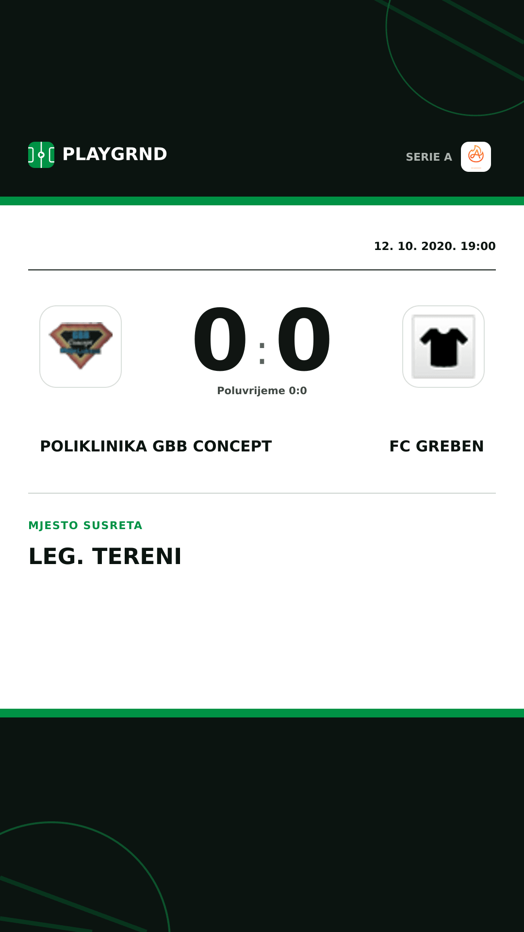 Instagram slika: Poliklinika Gbb Concept 0:0 FC Greben