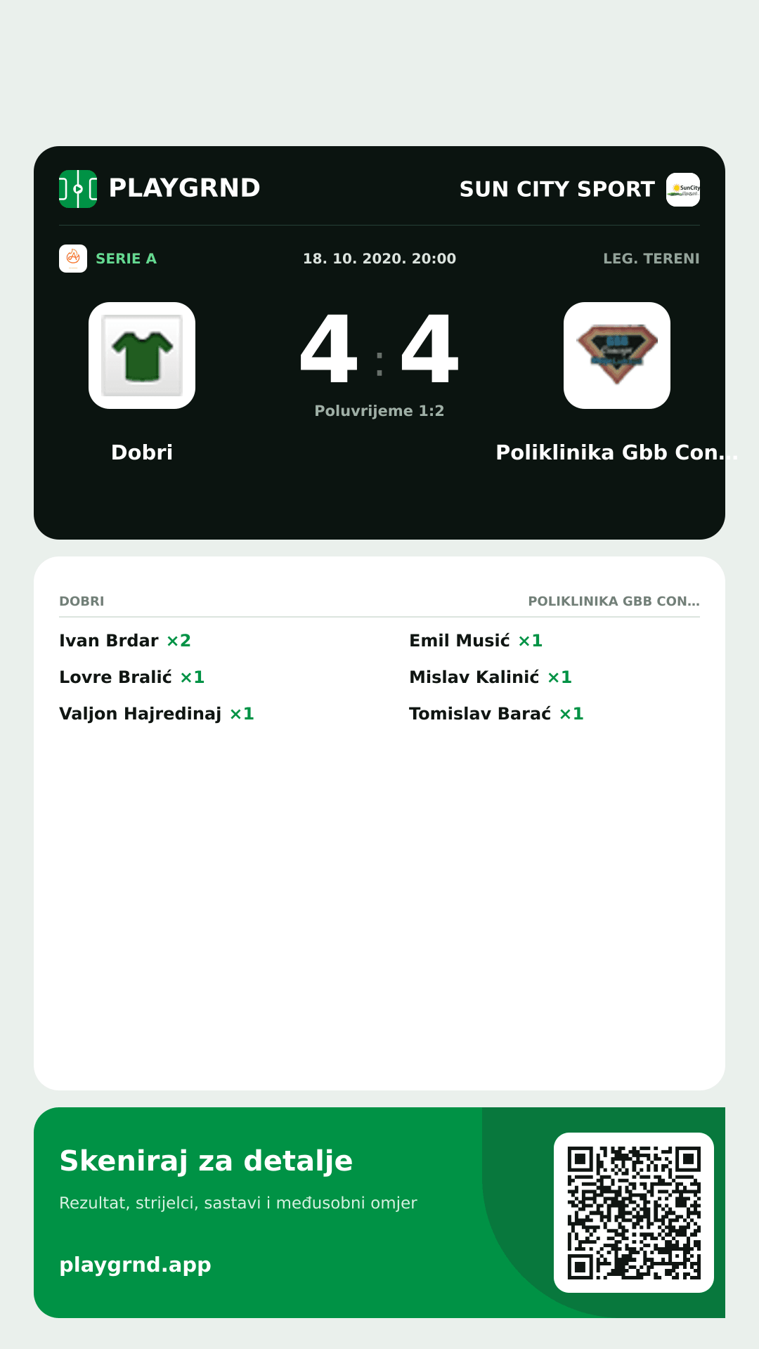 Story slika: Dobri 4:4 Poliklinika Gbb Concept