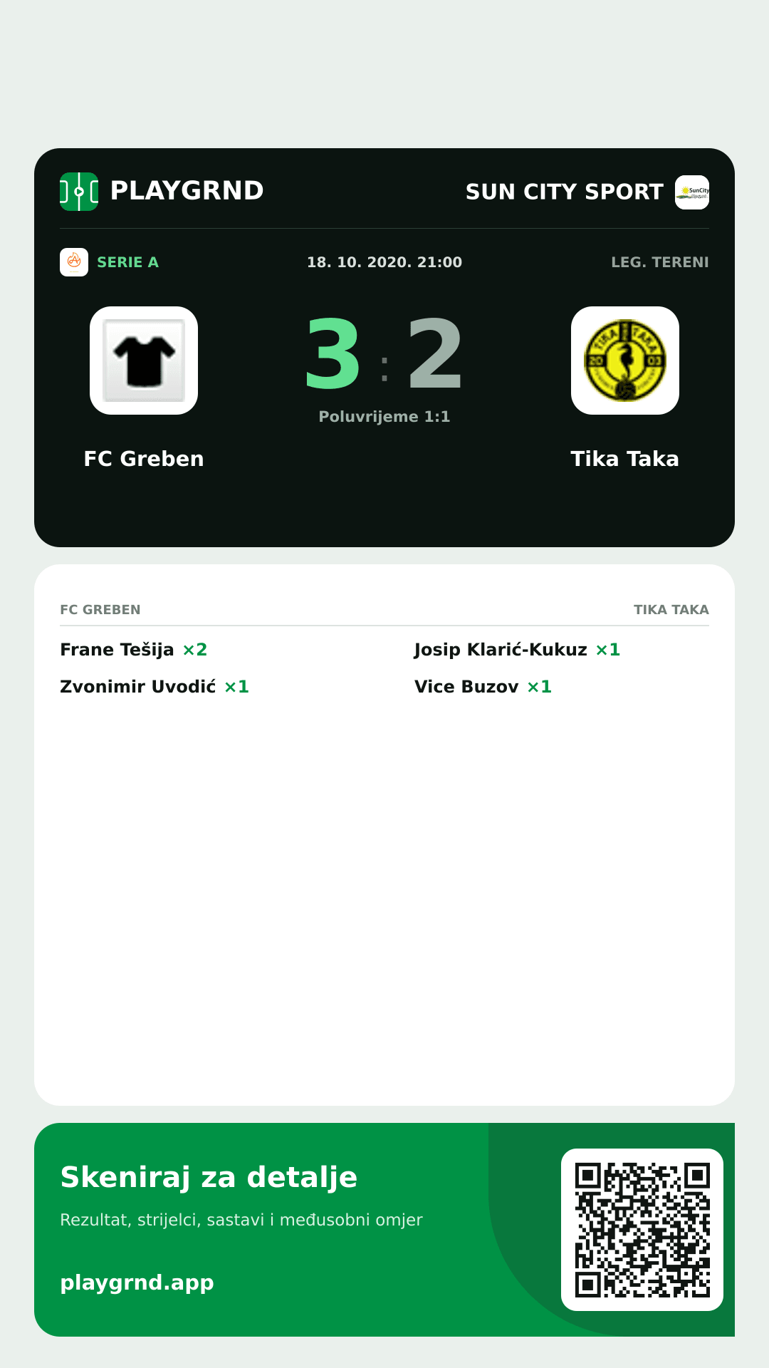 Story slika: FC Greben 3:2 Tika Taka