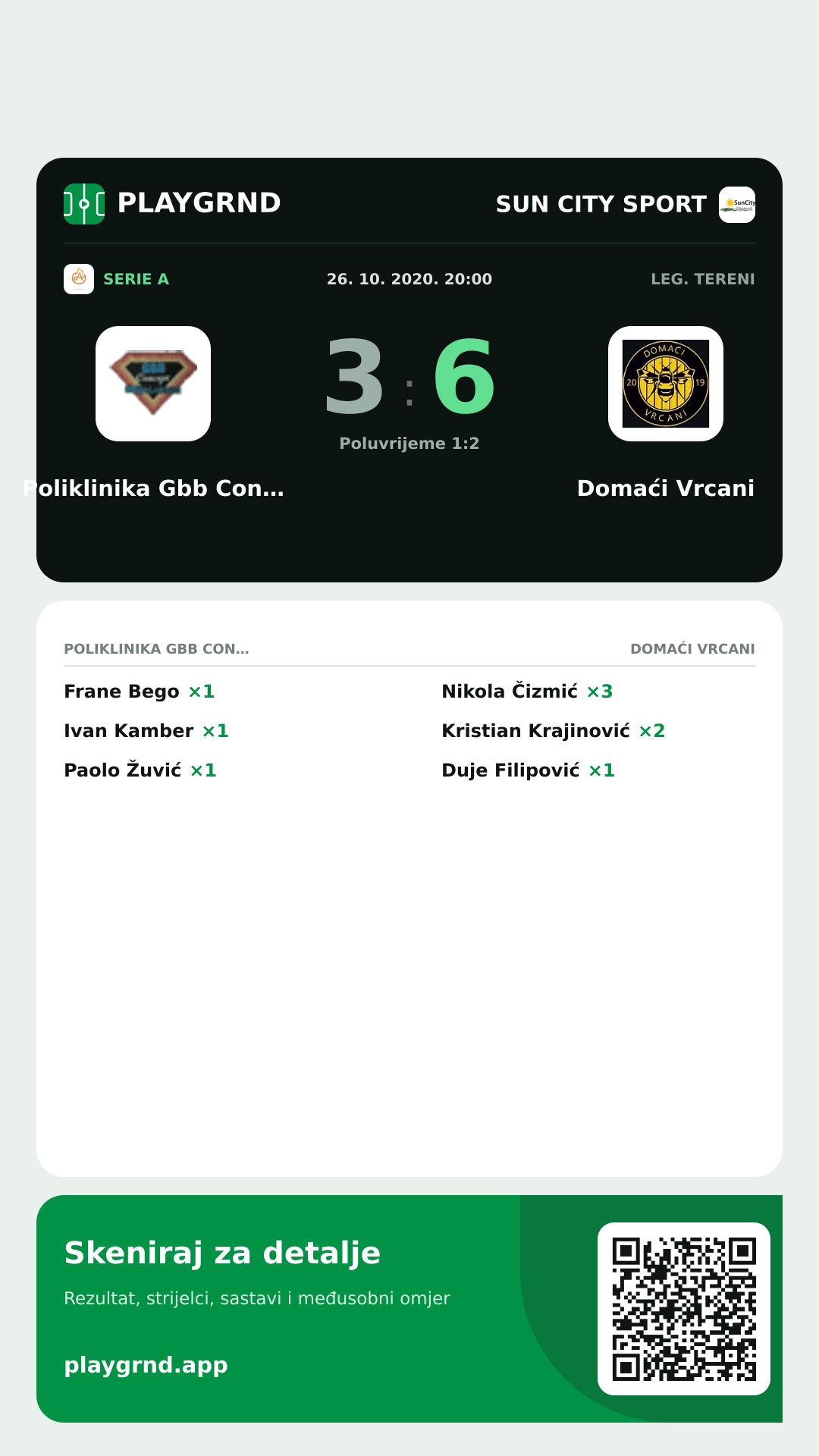 Story slika: Poliklinika Gbb Concept 3:6 Domaći Vrcani