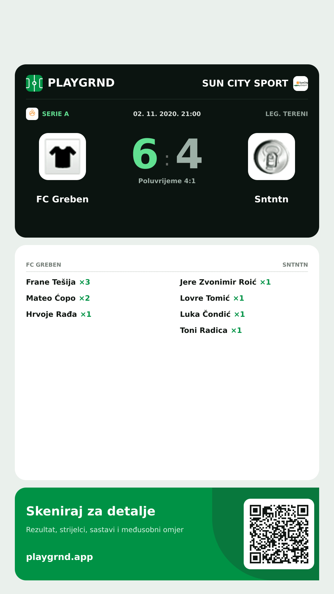 Story slika: FC Greben 6:4 Sntntn