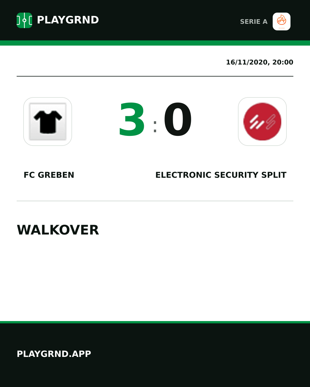 Instagram artwork: FC Greben 3:0 Electronic Security Split