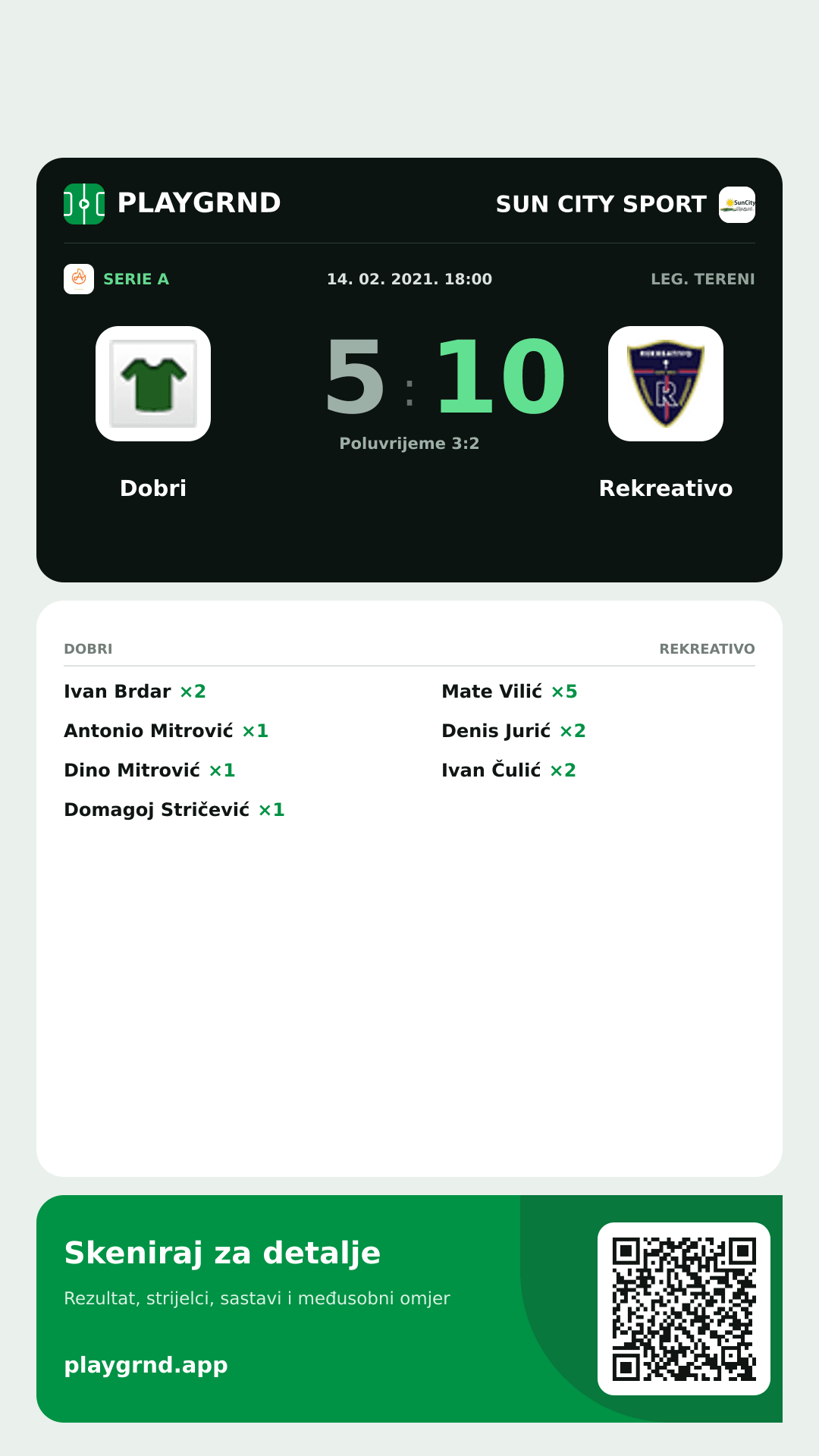 Story slika: Dobri 5:10 Rekreativo