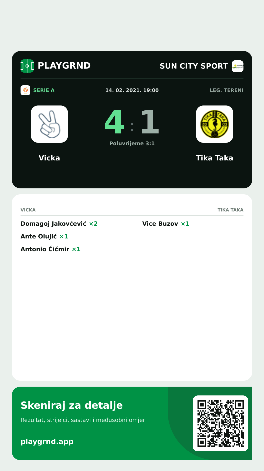Story slika: Vicka 4:1 Tika Taka