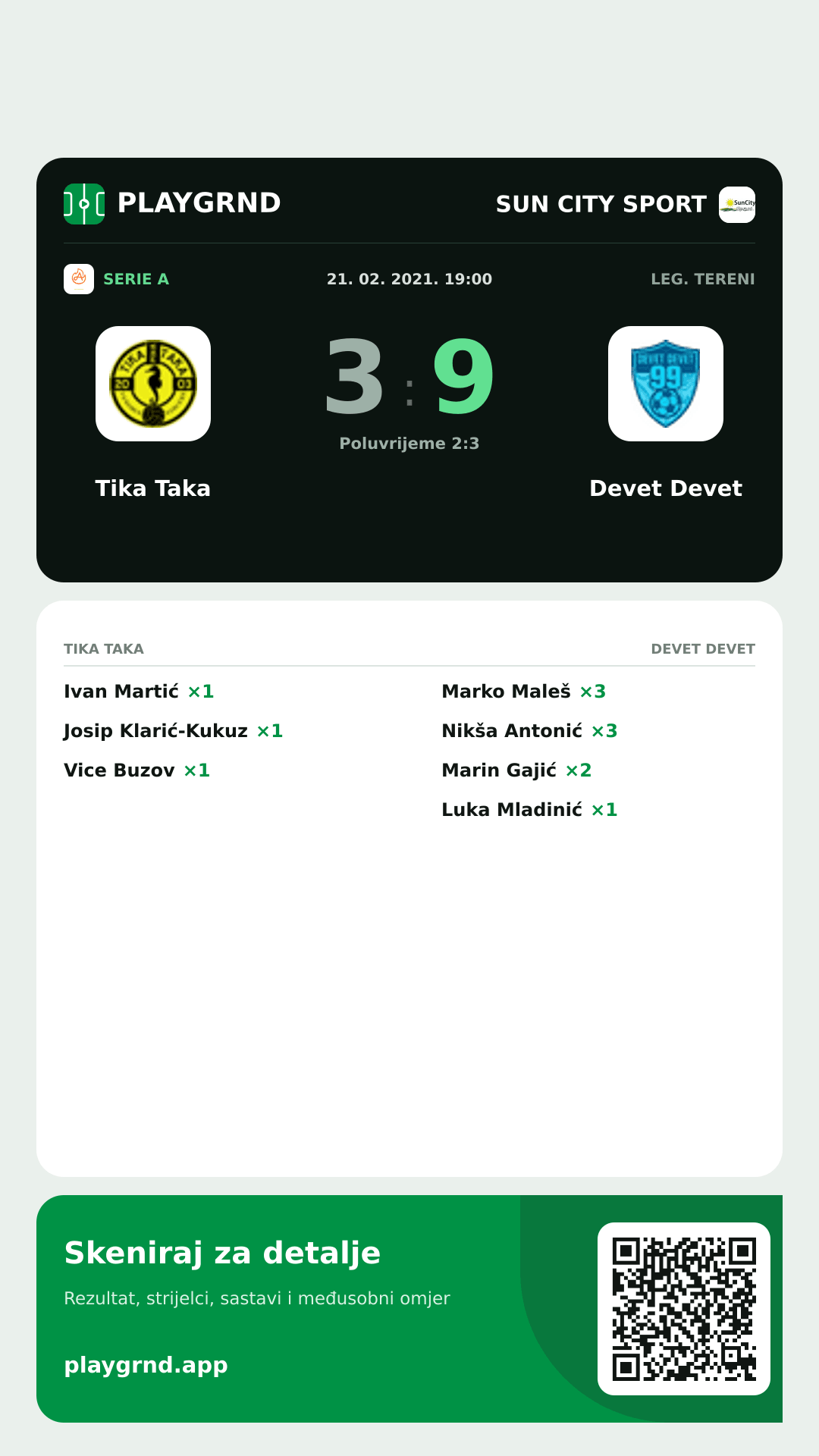 Story image: Tika Taka 3:9 Devet Devet
