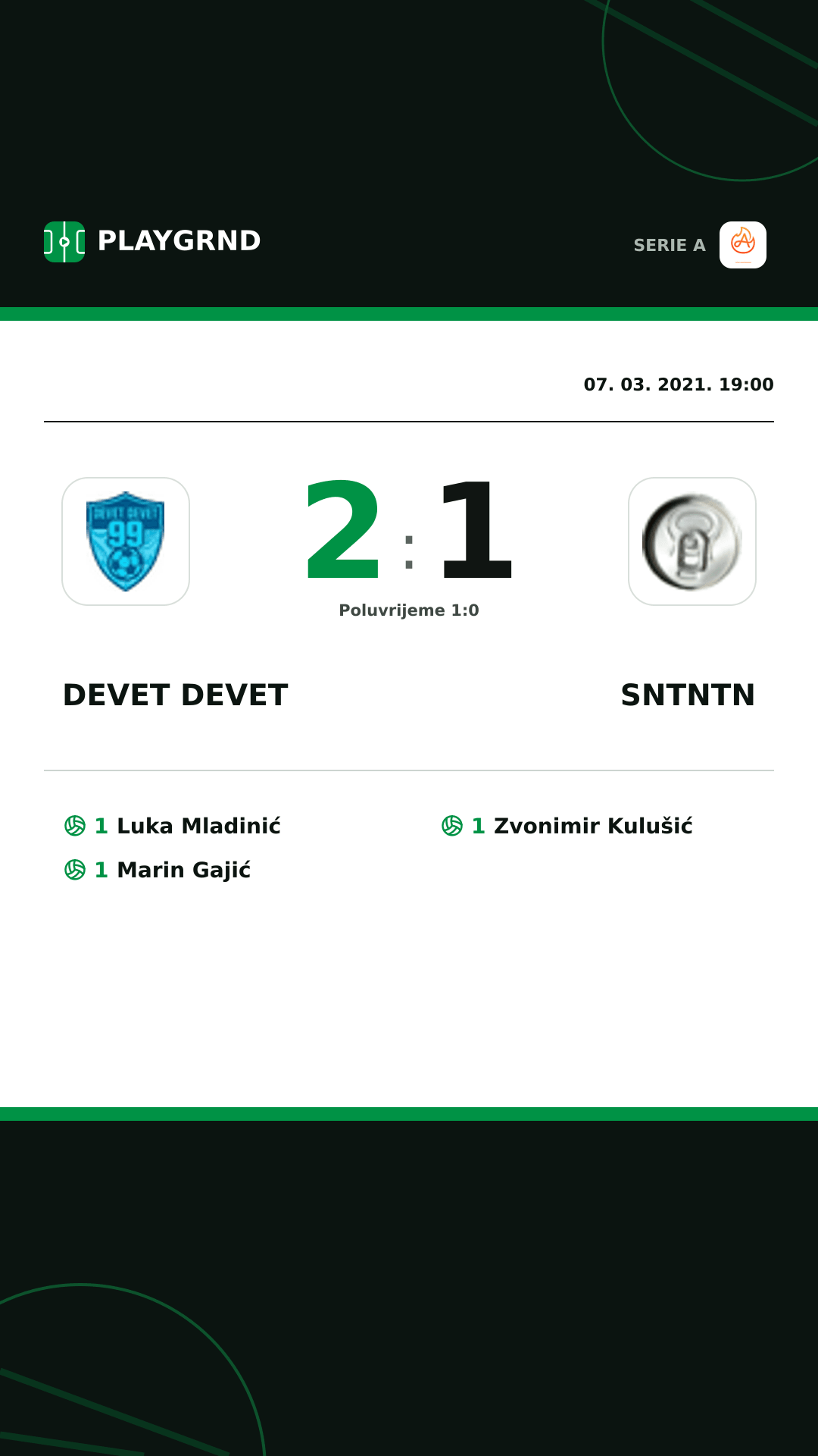 Instagram slika: Devet Devet 2:1 Sntntn