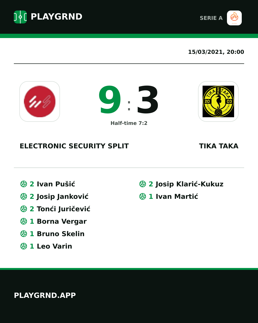 Instagram artwork: Electronic Security Split 9:3 Tika Taka