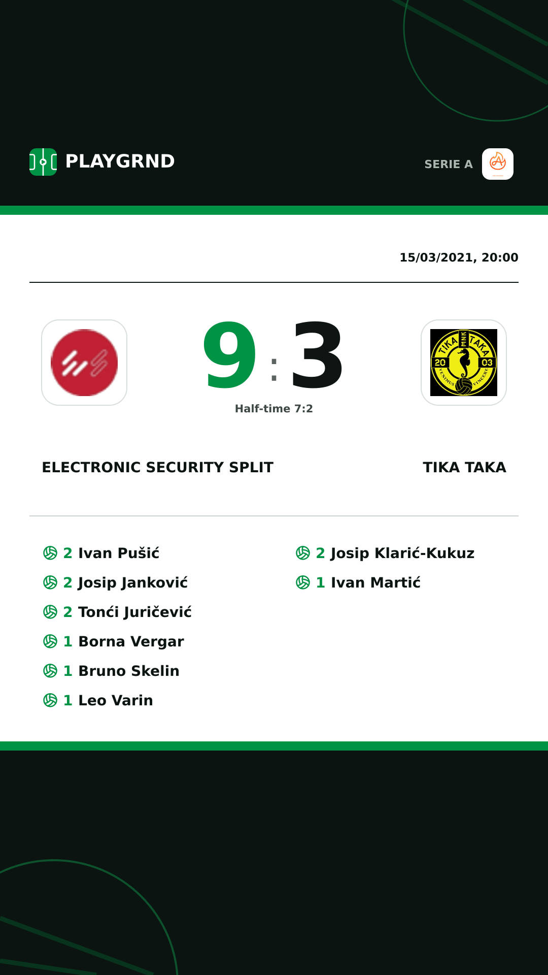 Instagram artwork: Electronic Security Split 9:3 Tika Taka