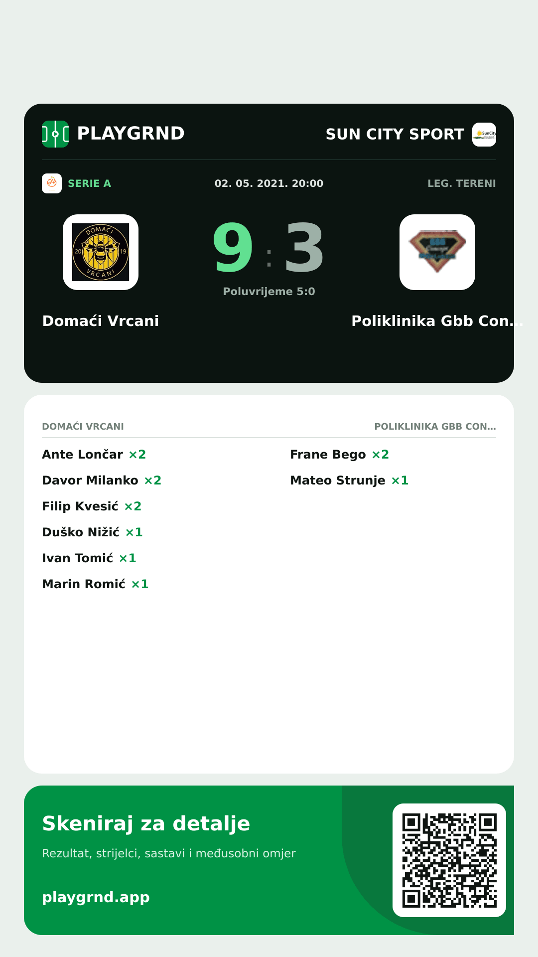 Story slika: Domaći Vrcani 9:3 Poliklinika Gbb Concept