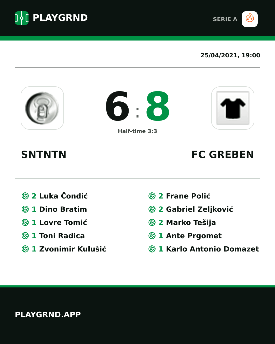 Instagram artwork: Sntntn 6:8 FC Greben