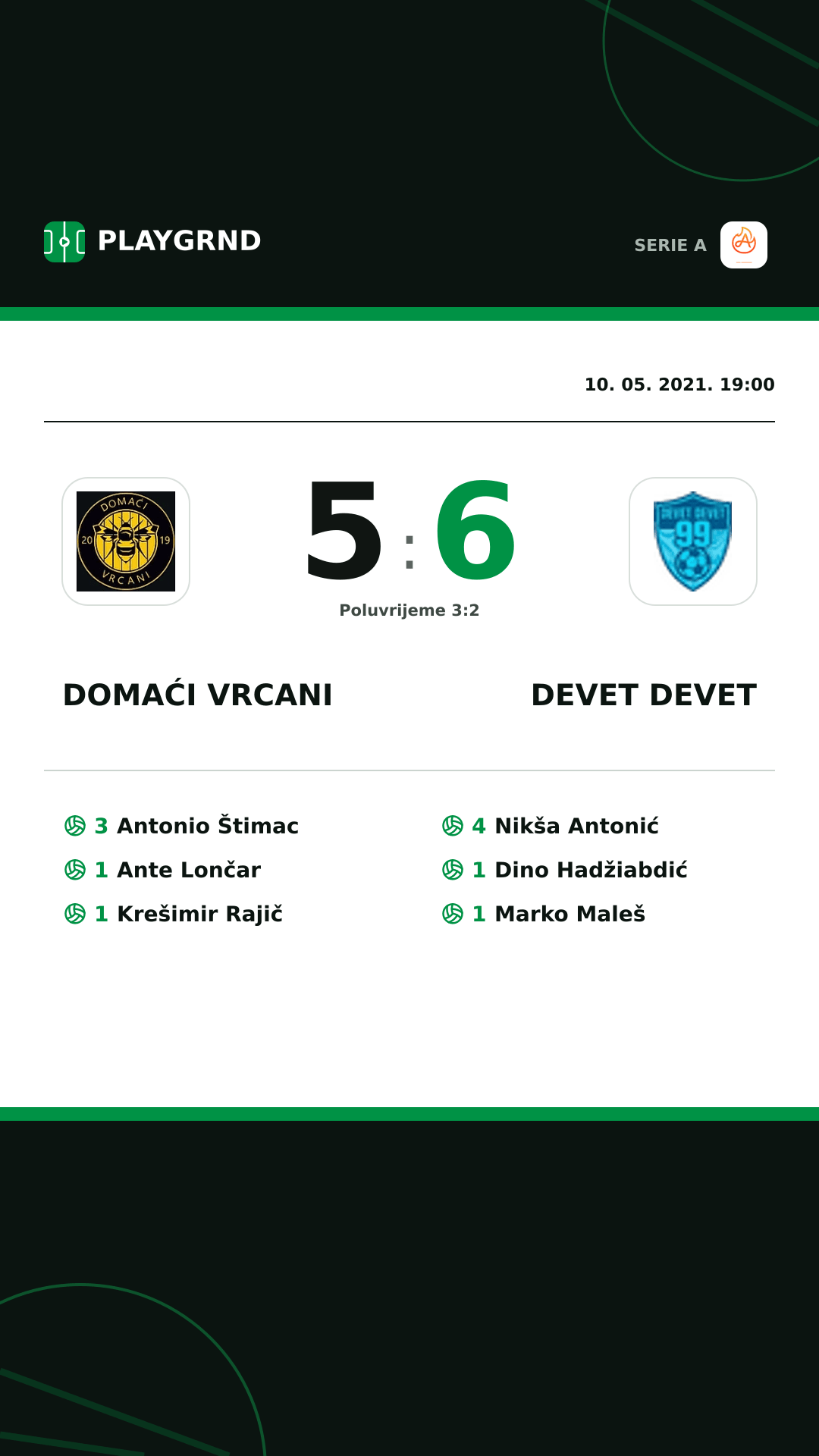 Instagram slika: Domaći Vrcani 5:6 Devet Devet