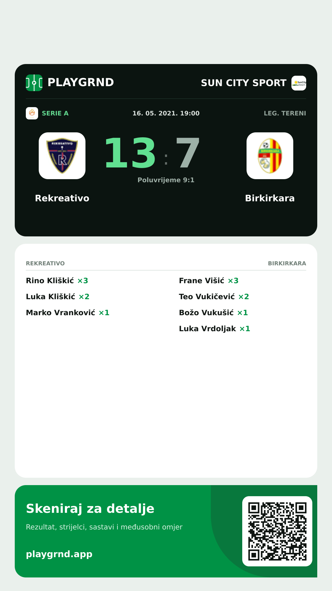 Story slika: Rekreativo 13:7 Birkirkara