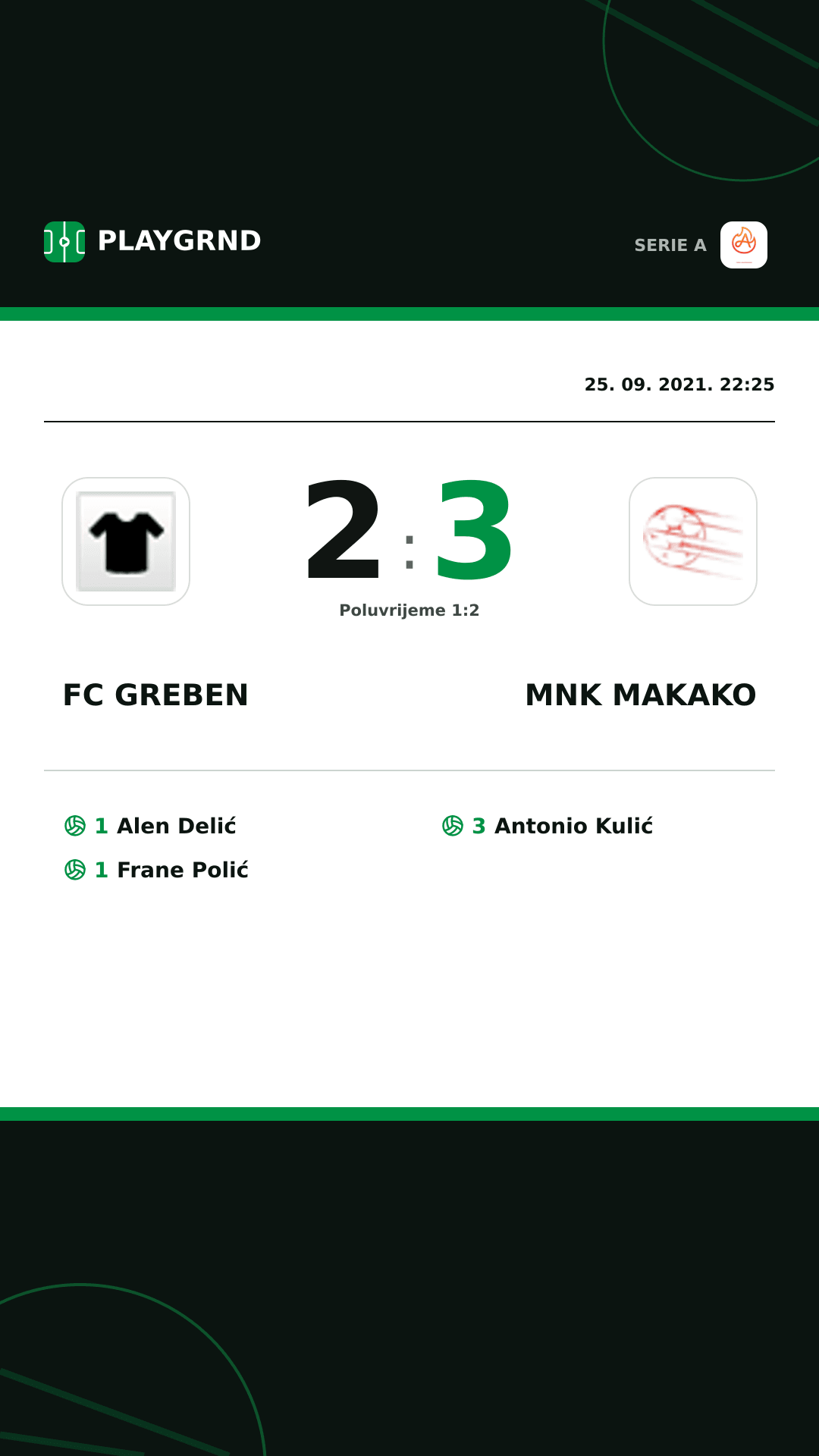 Instagram slika: FC Greben 2:3 Mnk Makako