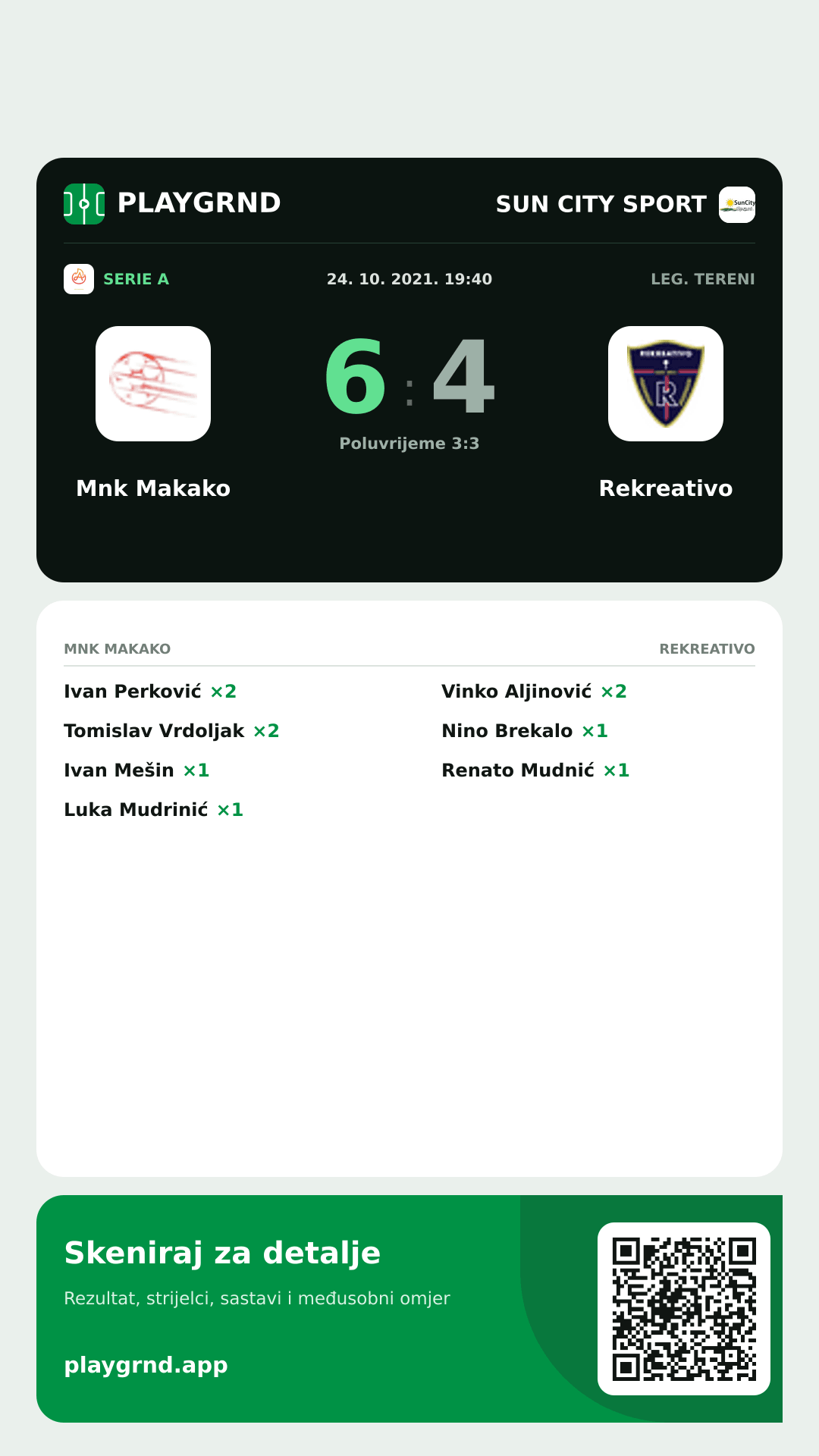 Story slika: Mnk Makako 6:4 Rekreativo