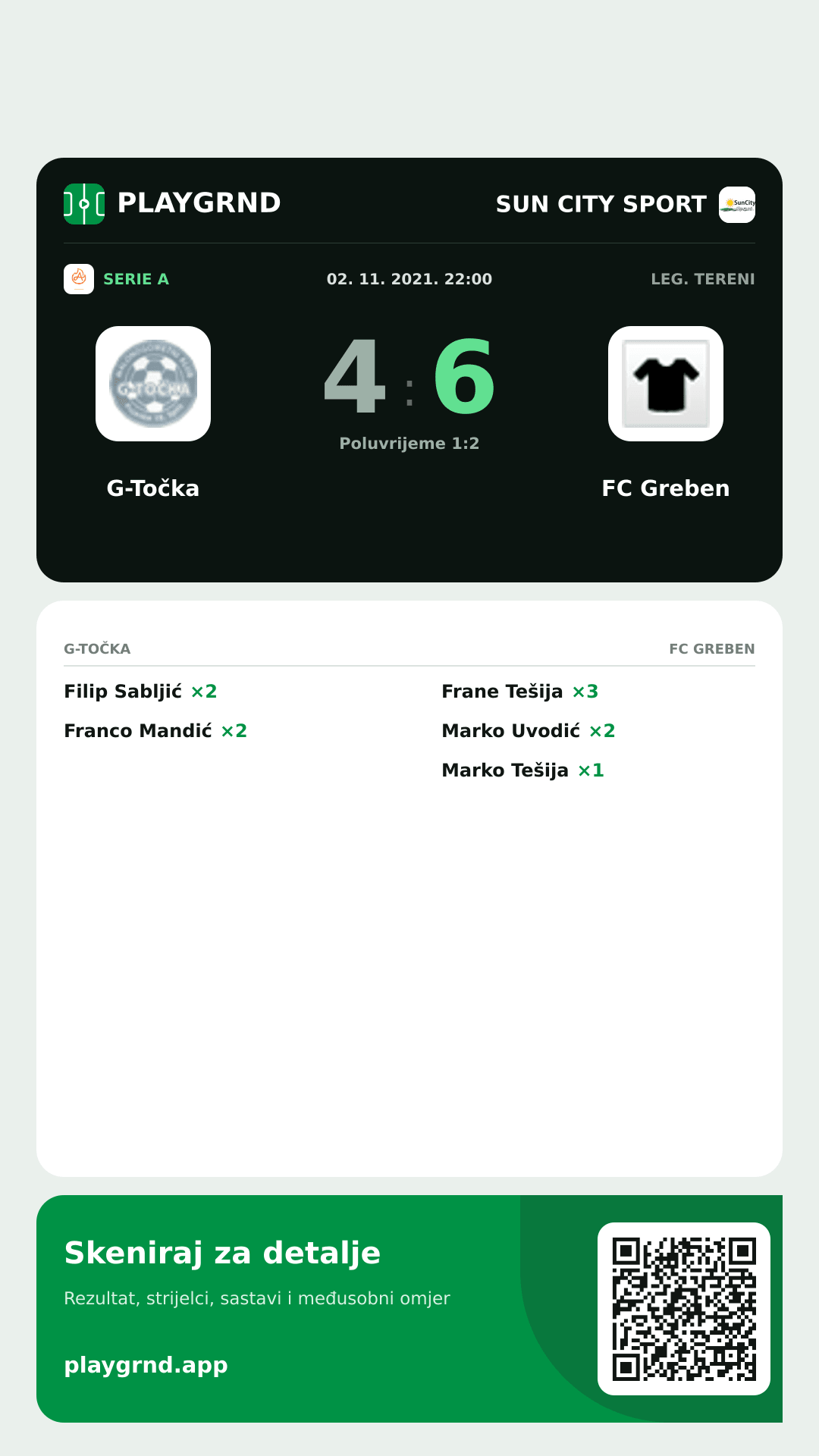 Story slika: G-Točka 4:6 FC Greben