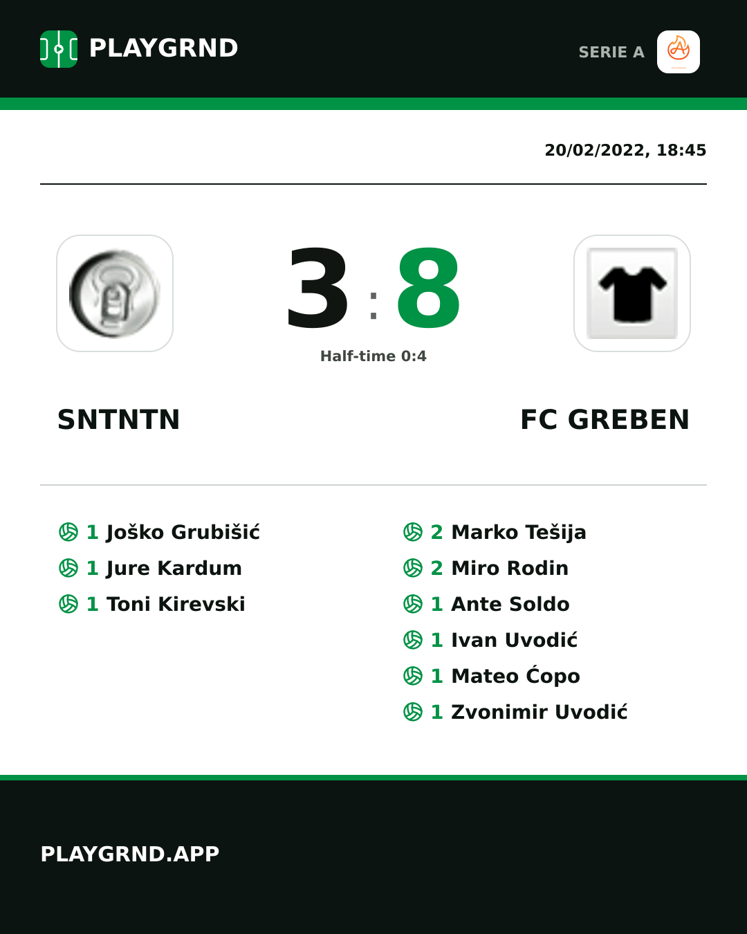 Instagram artwork: Sntntn 3:8 FC Greben
