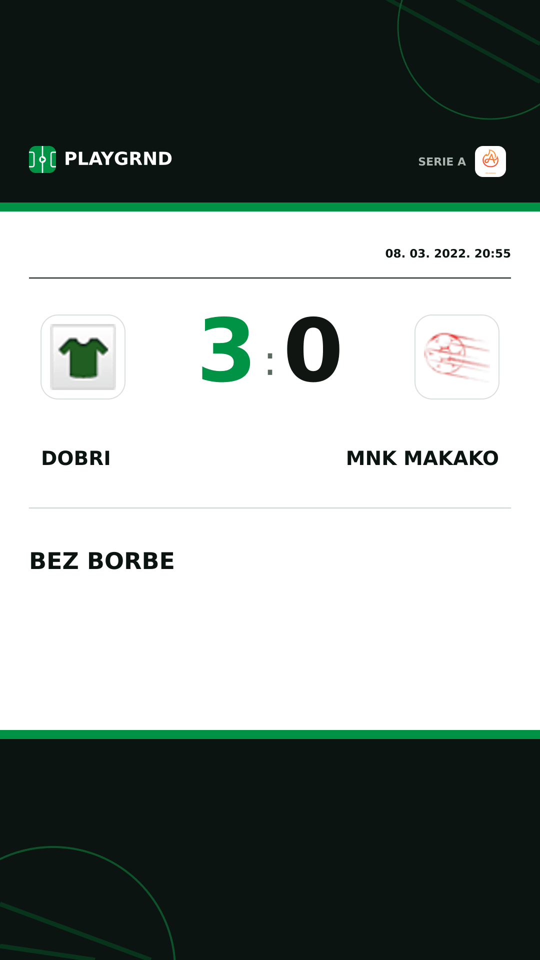 Instagram slika: Dobri 3:0 Mnk Makako