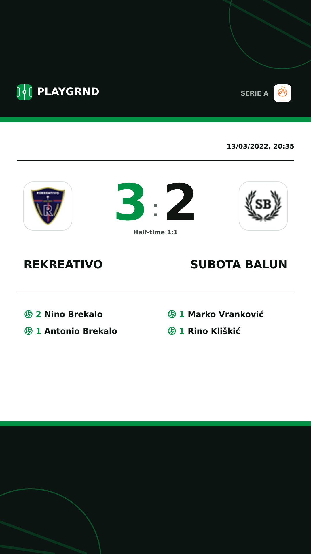 Instagram artwork: Rekreativo 3:2 Subota Balun