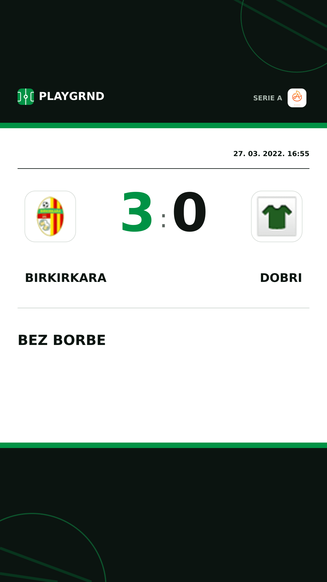 Instagram slika: Birkirkara 3:0 Dobri