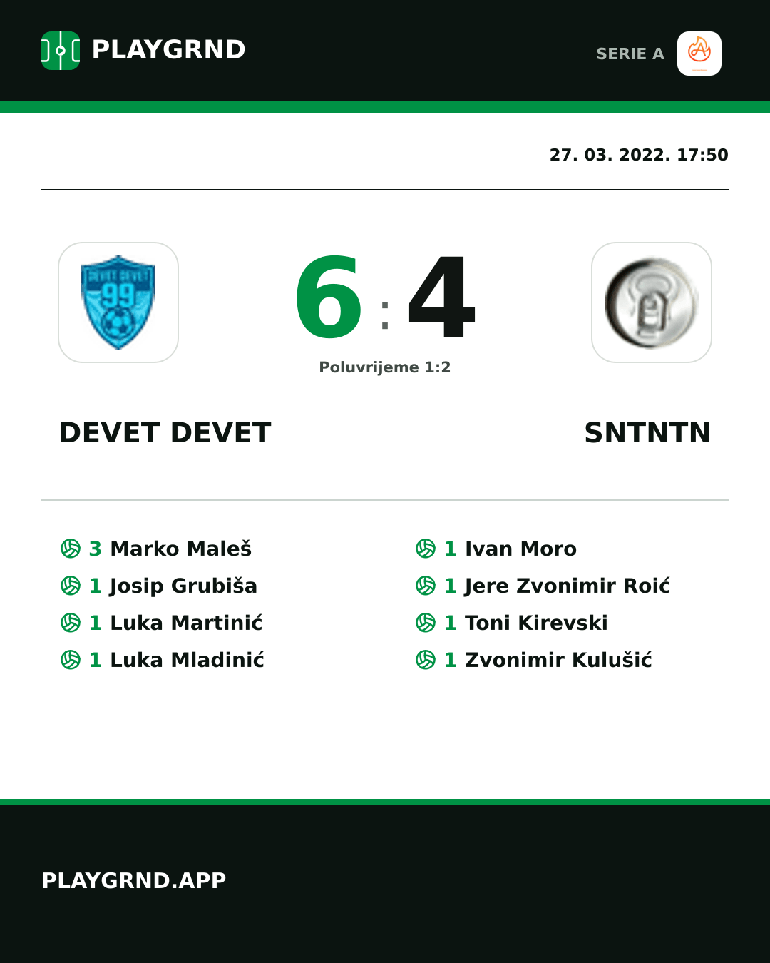 Instagram slika: Devet Devet 6:4 Sntntn