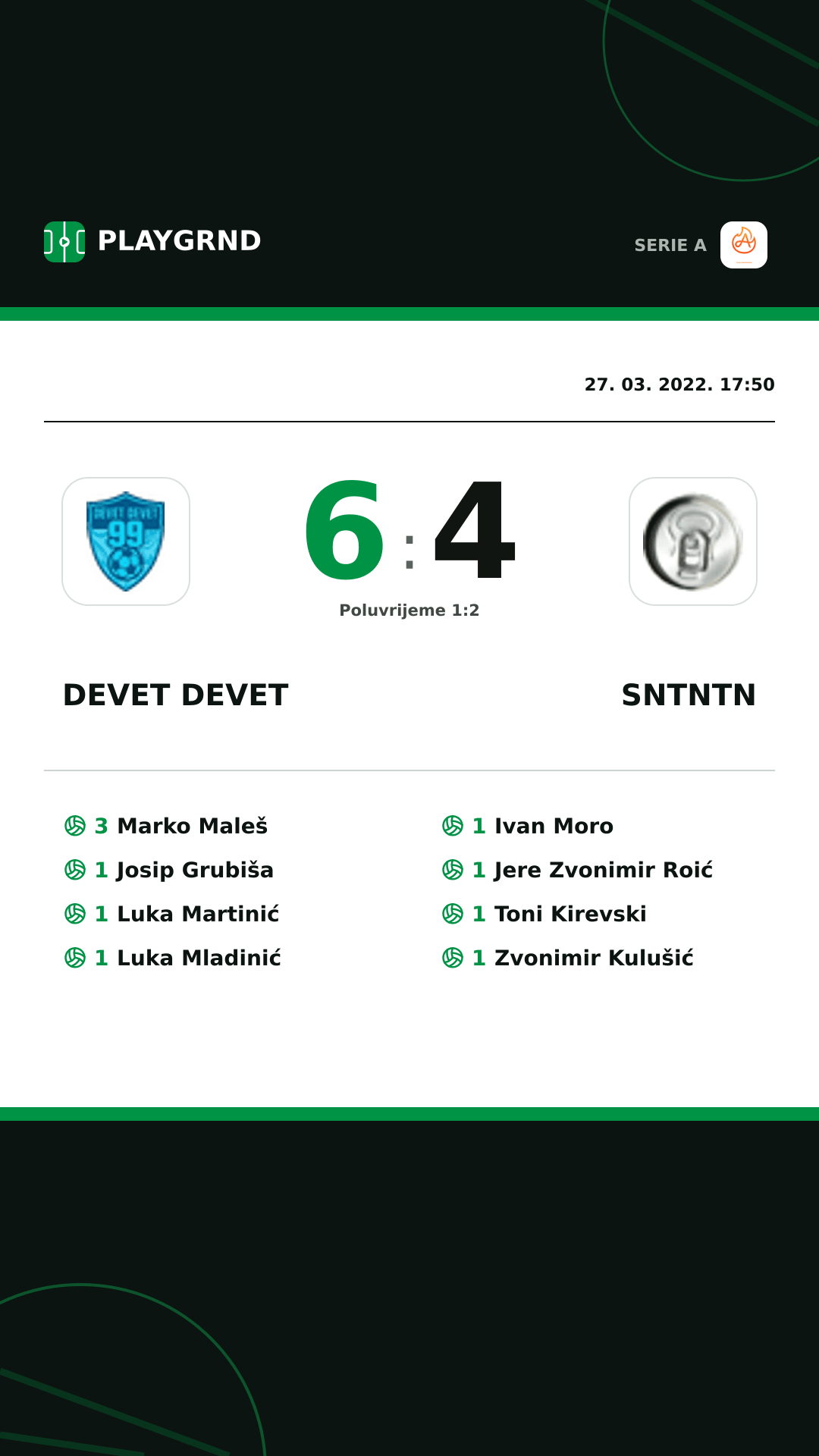 Instagram slika: Devet Devet 6:4 Sntntn