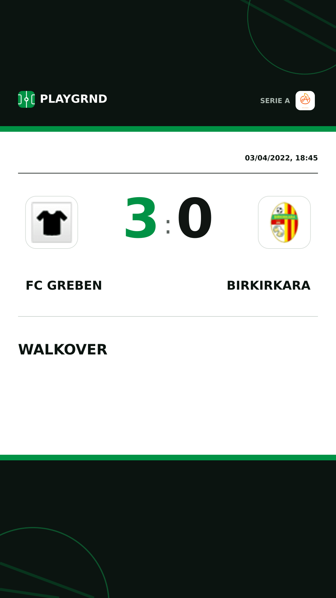Instagram artwork: FC Greben 3:0 Birkirkara