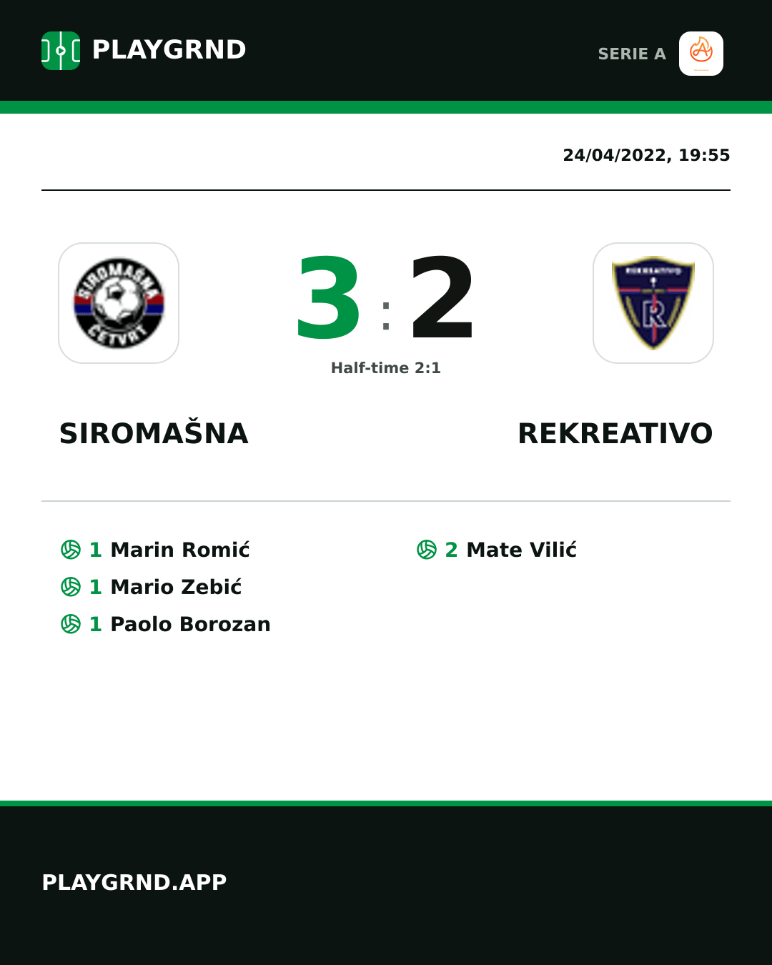 Instagram artwork: Siromašna 3:2 Rekreativo