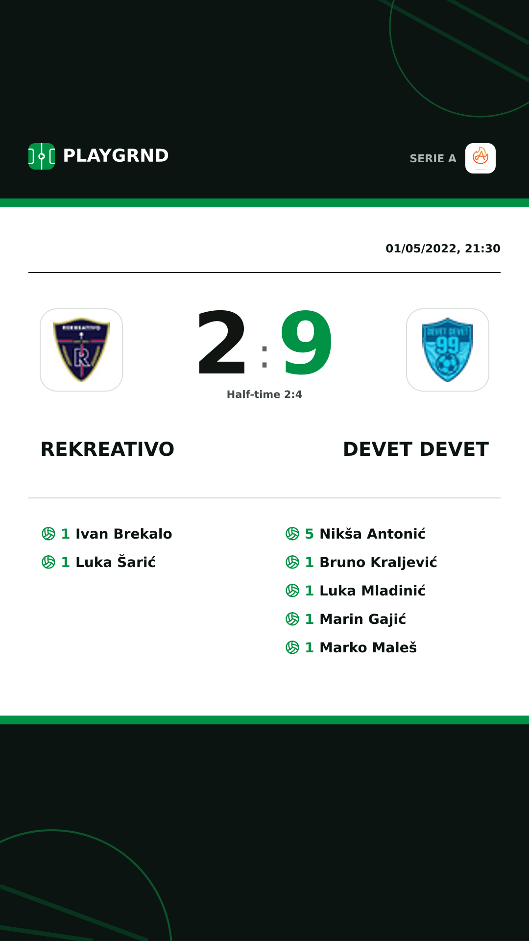 Instagram artwork: Rekreativo 2:9 Devet Devet