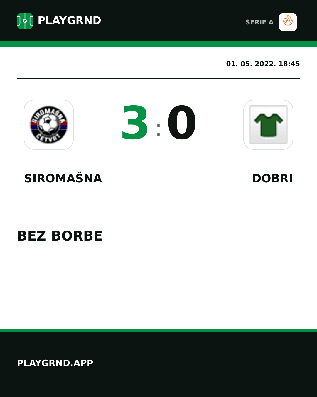 Instagram slika: Siromašna 3:0 Dobri