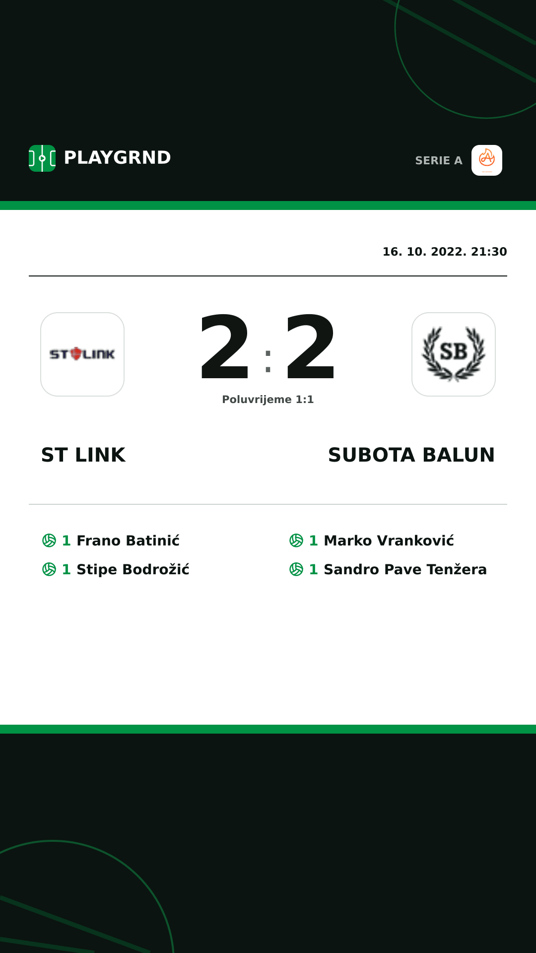 Instagram slika: ST Link 2:2 Subota Balun