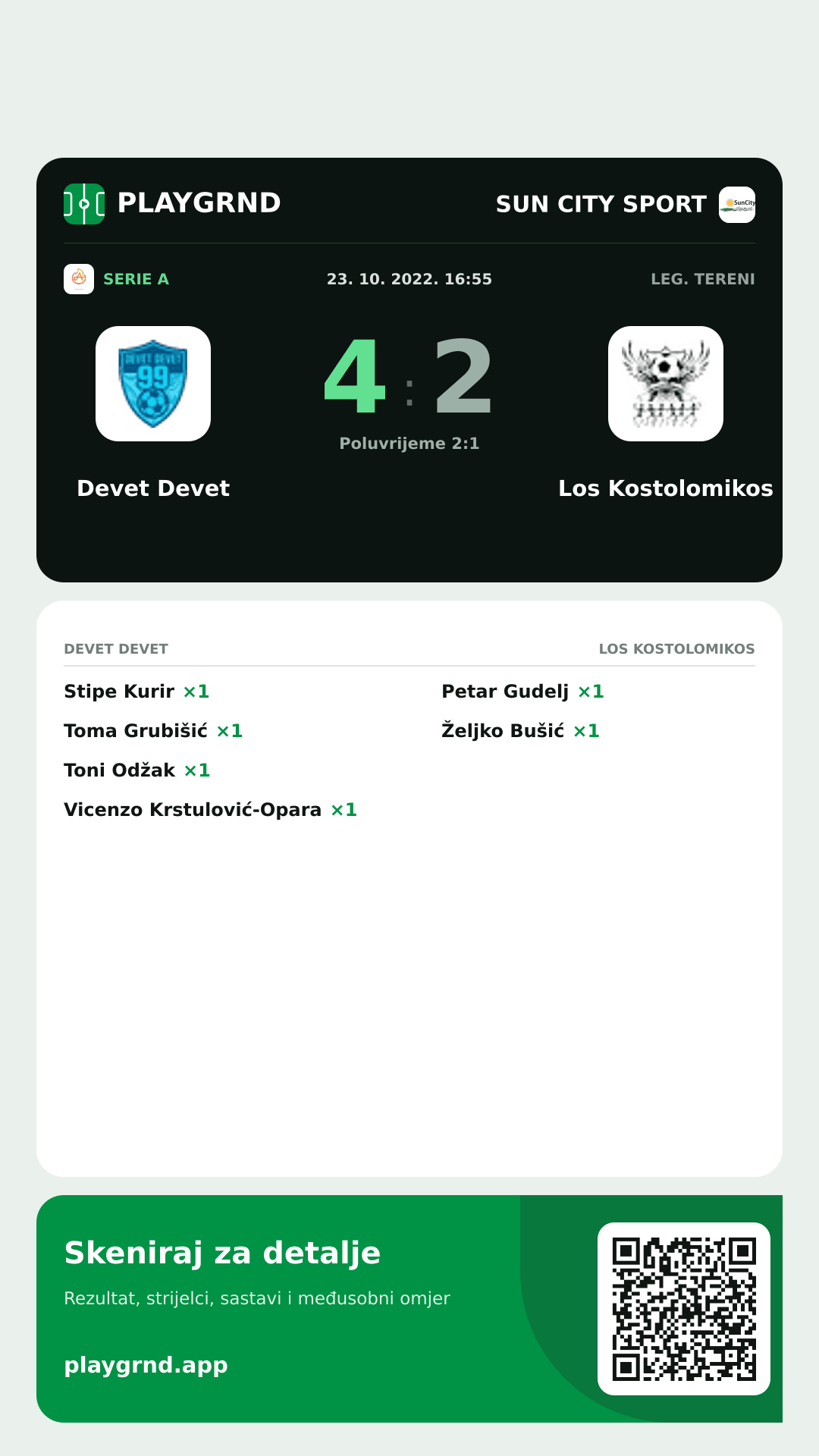 Story slika: Devet Devet 4:2 Los Kostolomikos
