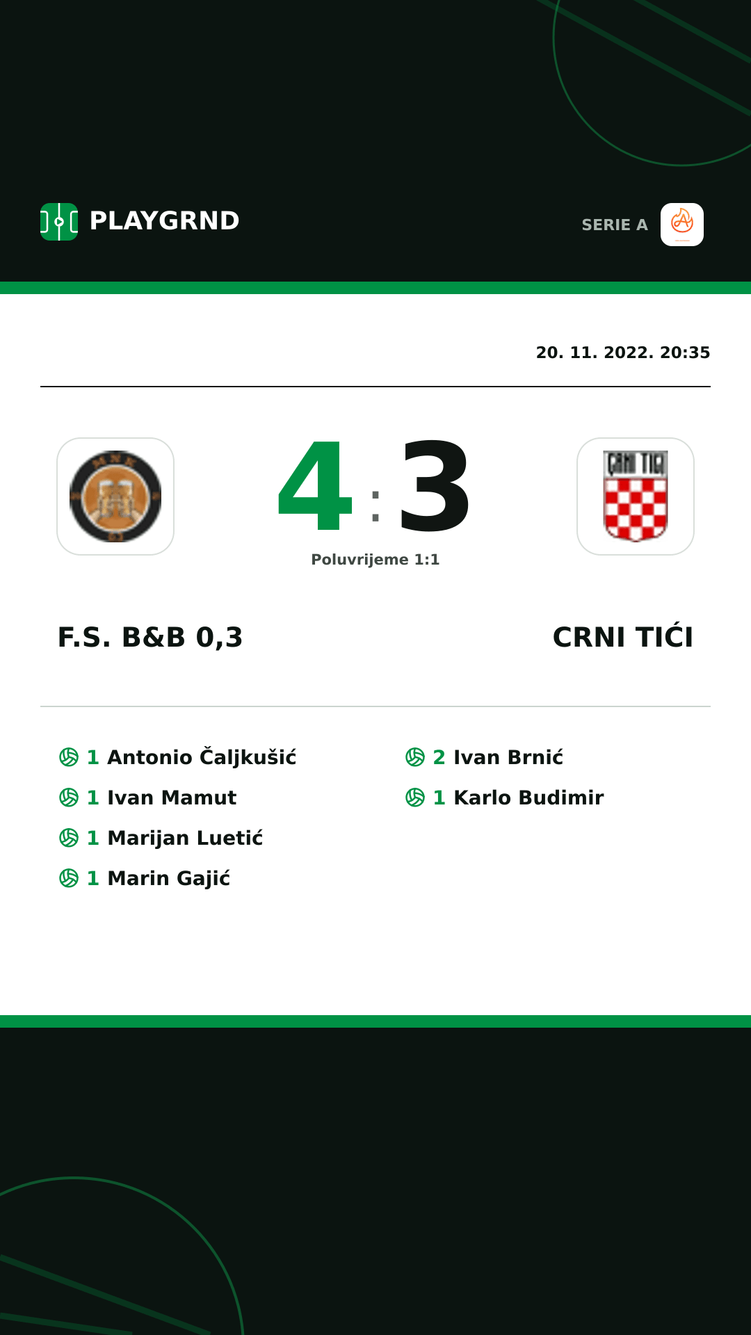 Instagram slika: F.S. B&B 0,3 4:3 Crni Tići