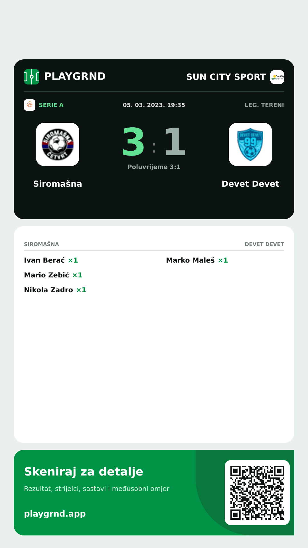 Story slika: Siromašna 3:1 Devet Devet