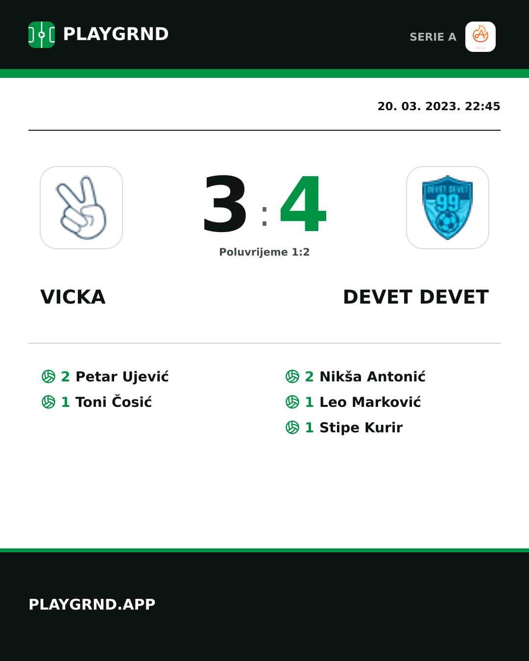 Instagram slika: Vicka 3:4 Devet Devet