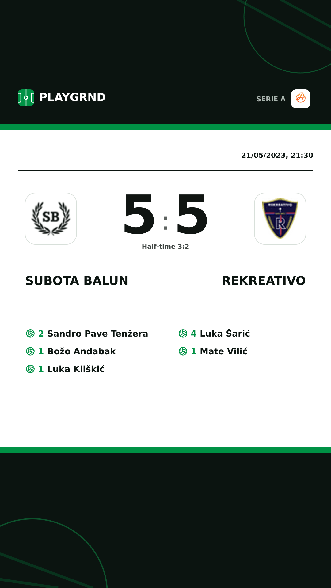 Instagram artwork: Subota Balun 5:5 Rekreativo