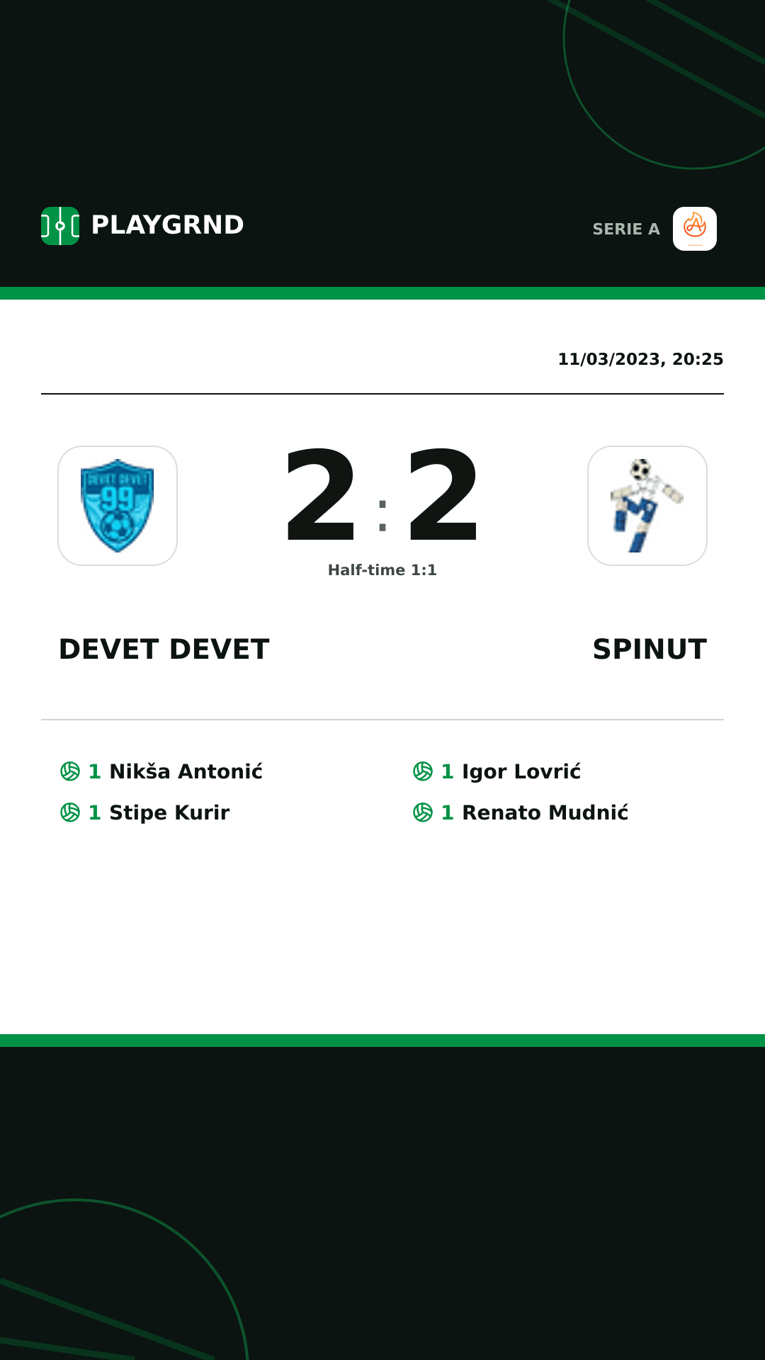Instagram artwork: Devet Devet 2:2 Spinut