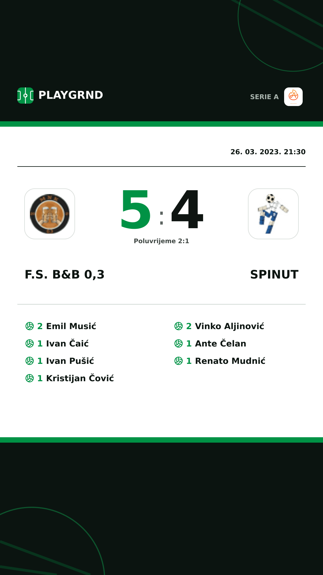 Instagram slika: F.S. B&B 0,3 5:4 Spinut