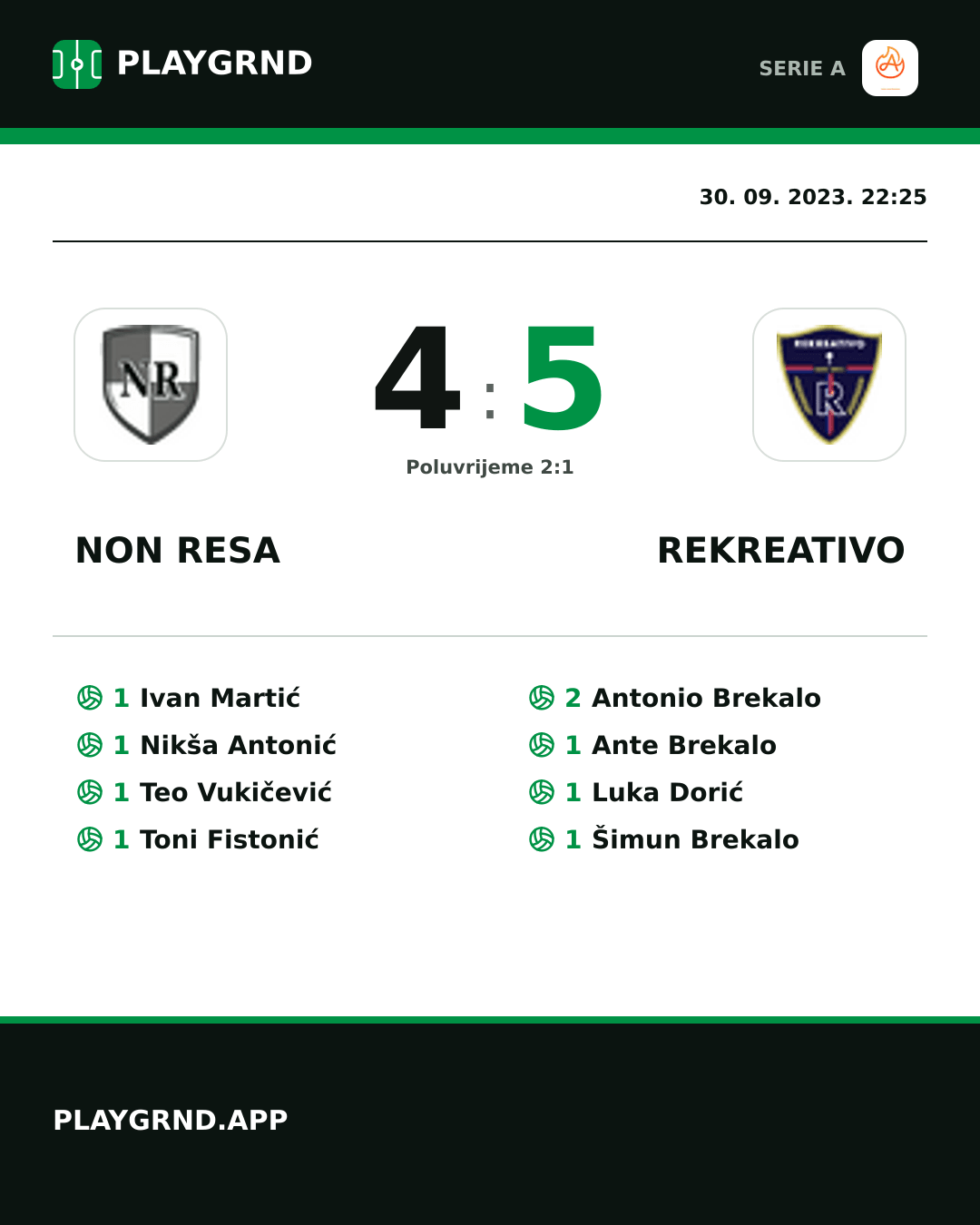 Instagram slika: Non Resa 4:5 Rekreativo