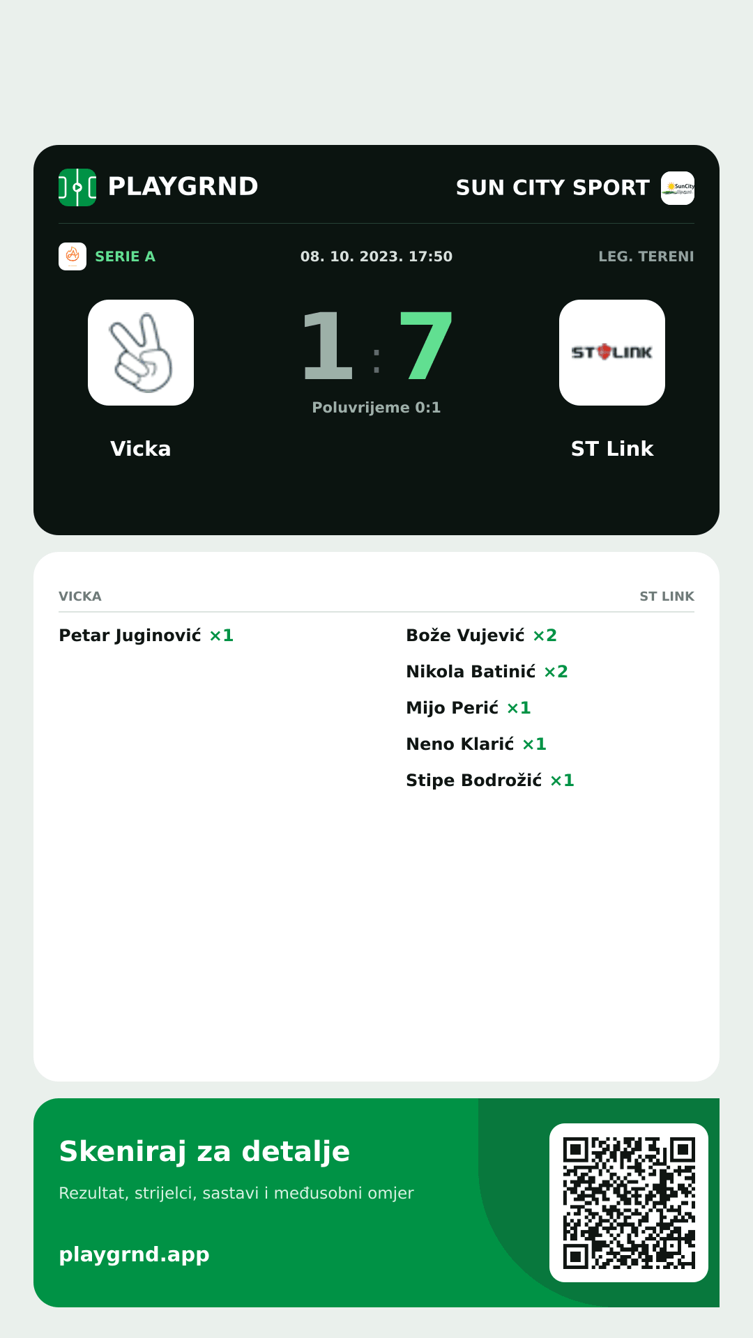 Story slika: Vicka 1:7 ST Link