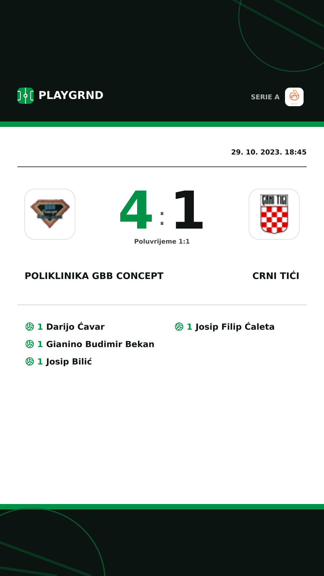 Instagram slika: Poliklinika GBB Concept 4:1 Crni Tići