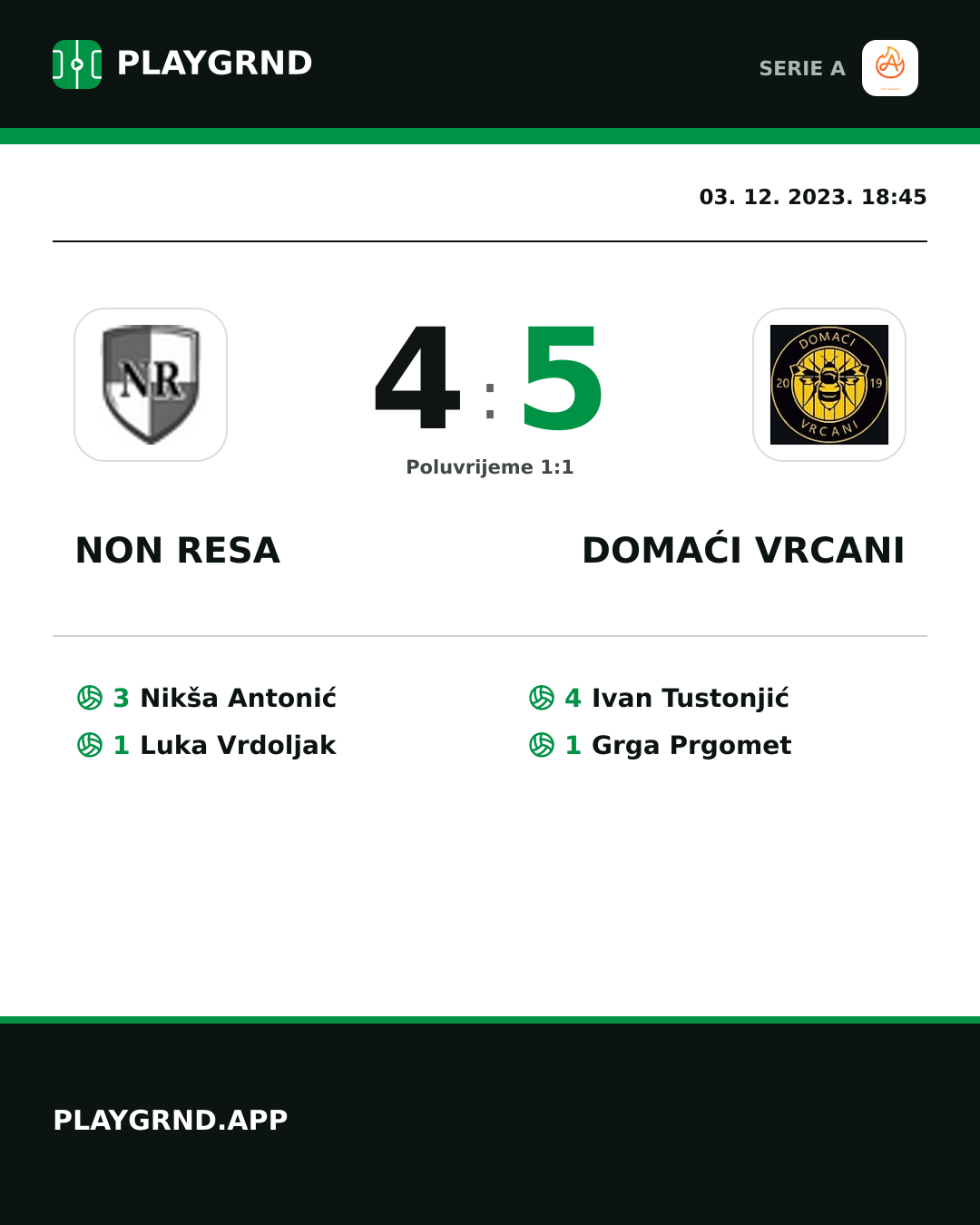 Instagram slika: Non Resa 4:5 Domaći Vrcani