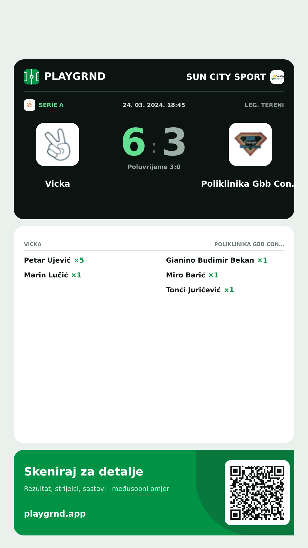 Story slika: Vicka 6:3 Poliklinika Gbb Concept