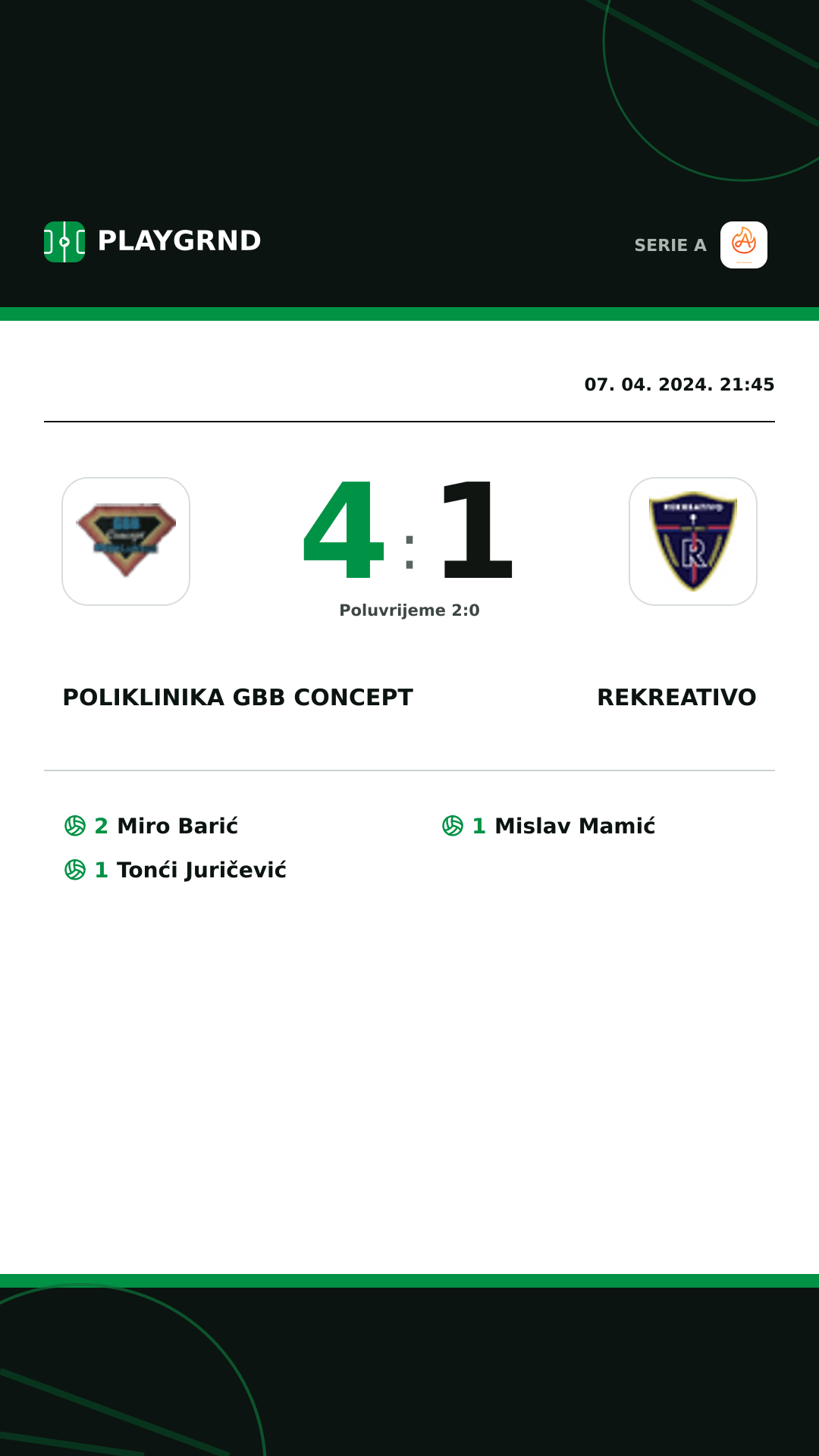 Instagram slika: Poliklinika GBB Concept 4:1 Rekreativo