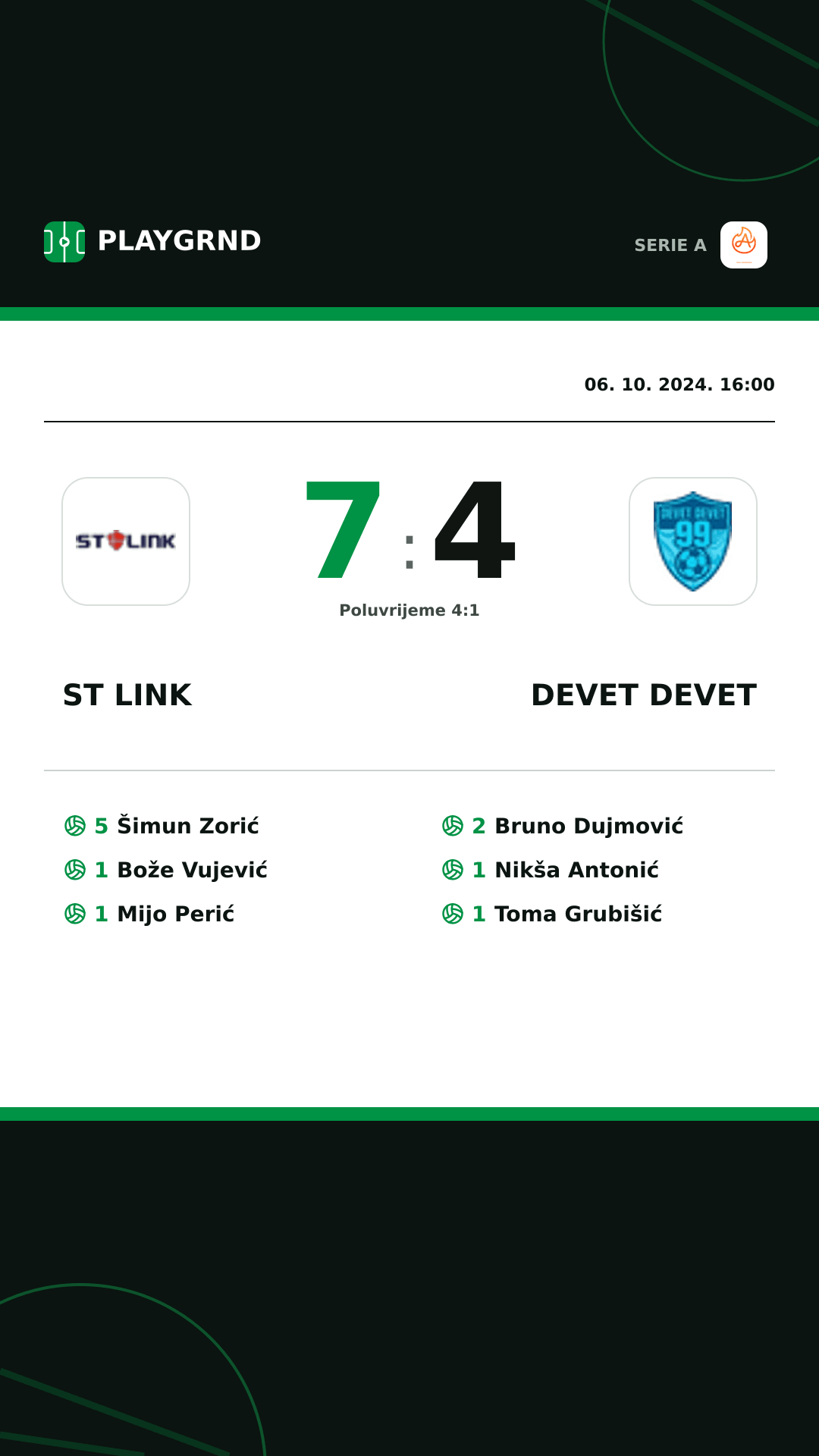 Instagram slika: ST Link 7:4 Devet Devet