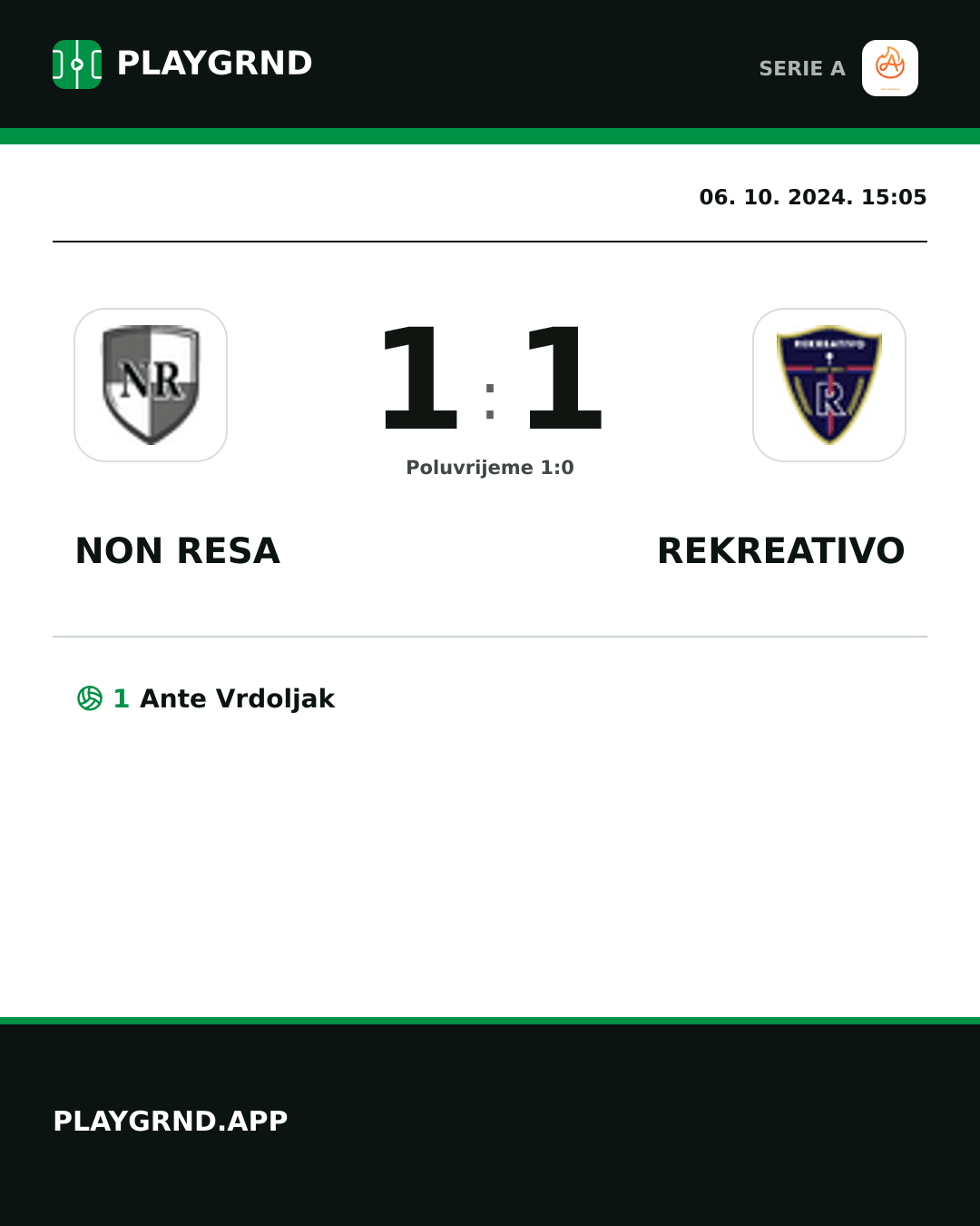 Instagram slika: Non Resa 1:1 Rekreativo