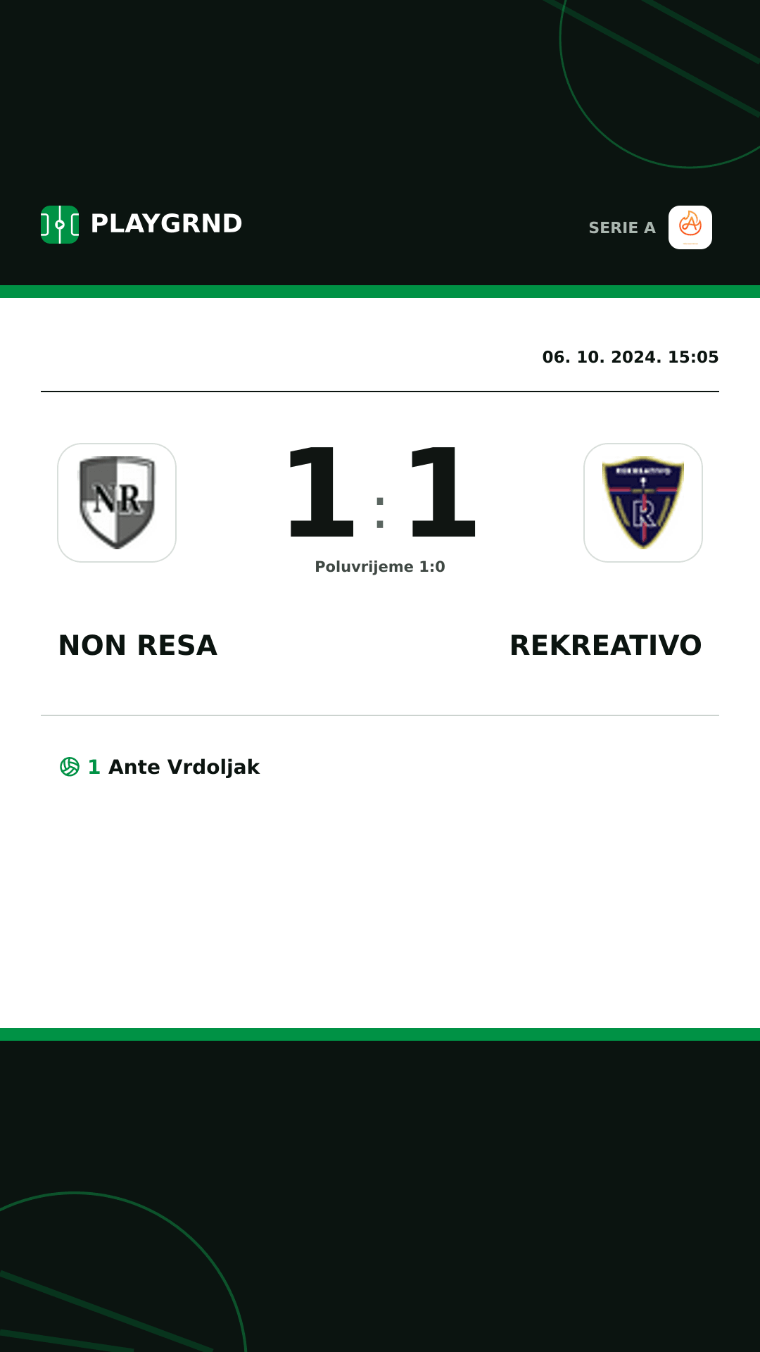 Instagram slika: Non Resa 1:1 Rekreativo