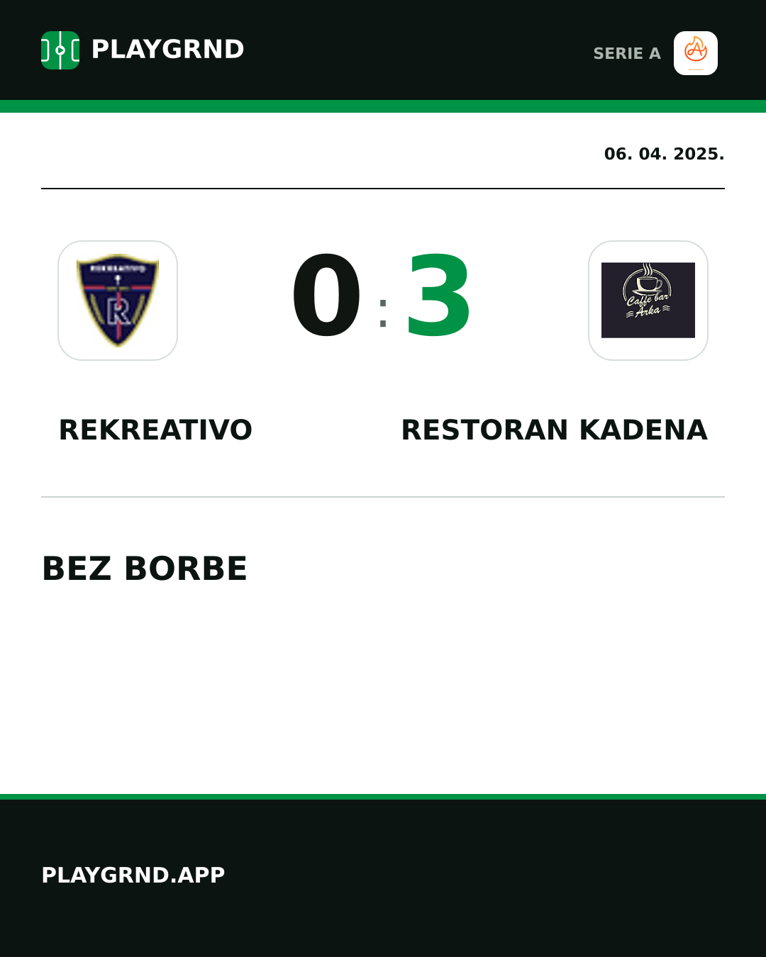 Instagram slika: Rekreativo 0:3 Restoran Kadena