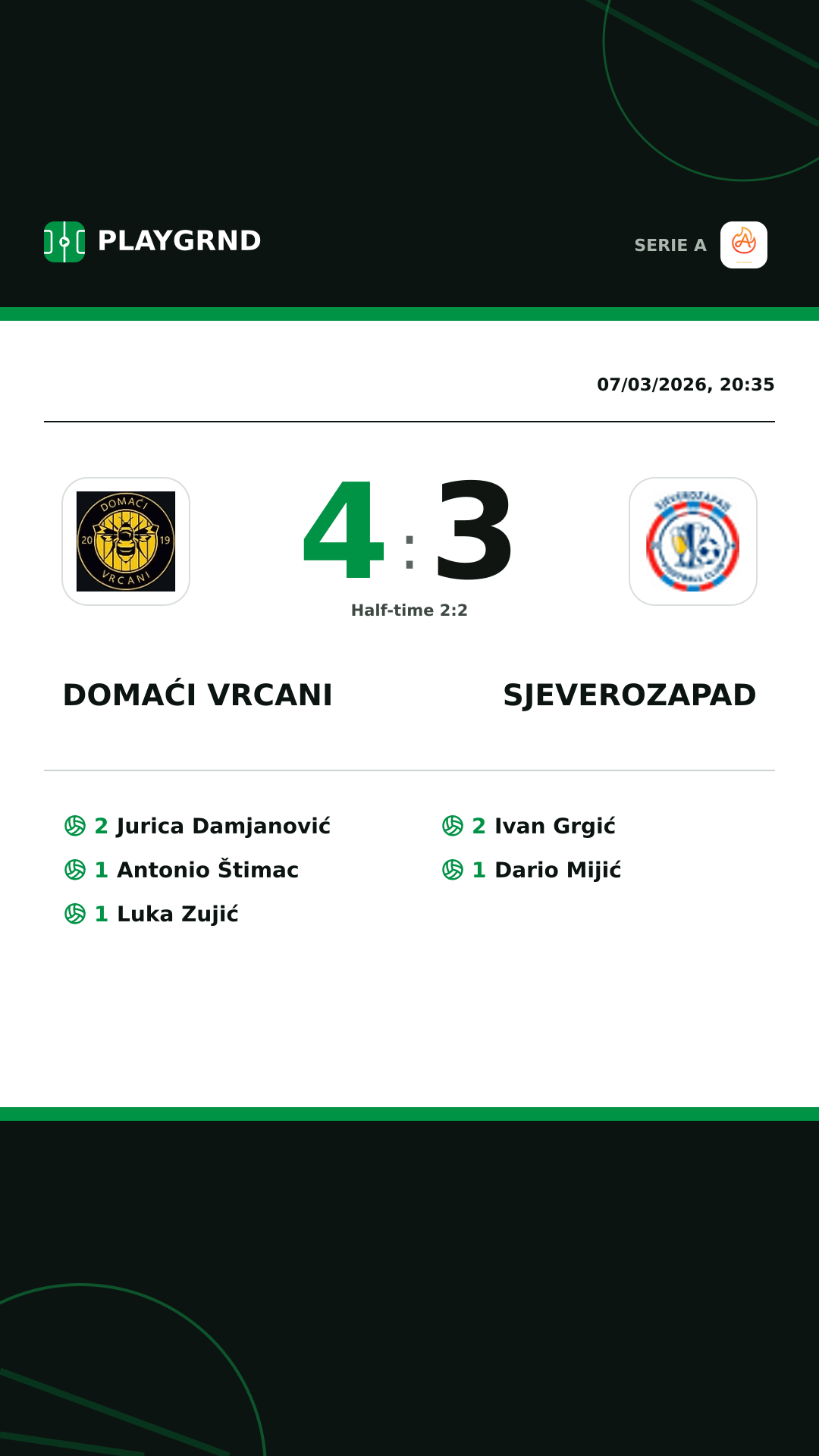 Instagram artwork: Domaći Vrcani 4:3 Sjeverozapad