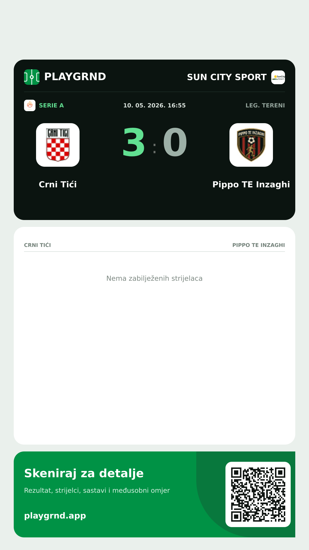 Story slika: Crni Tići 3:0 Pippo TE Inzaghi
